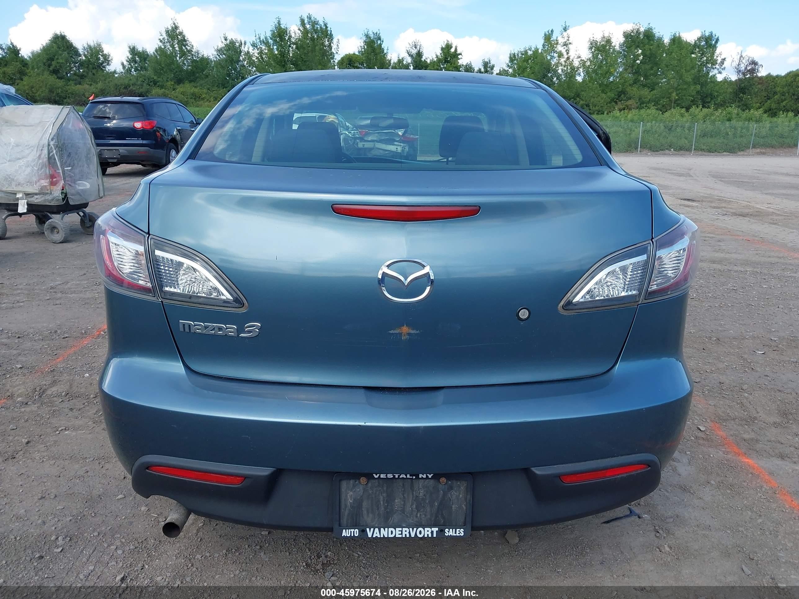 2010 Mazda Mazda3 I Sport Blue vin: JM1BL1SF2A1267286