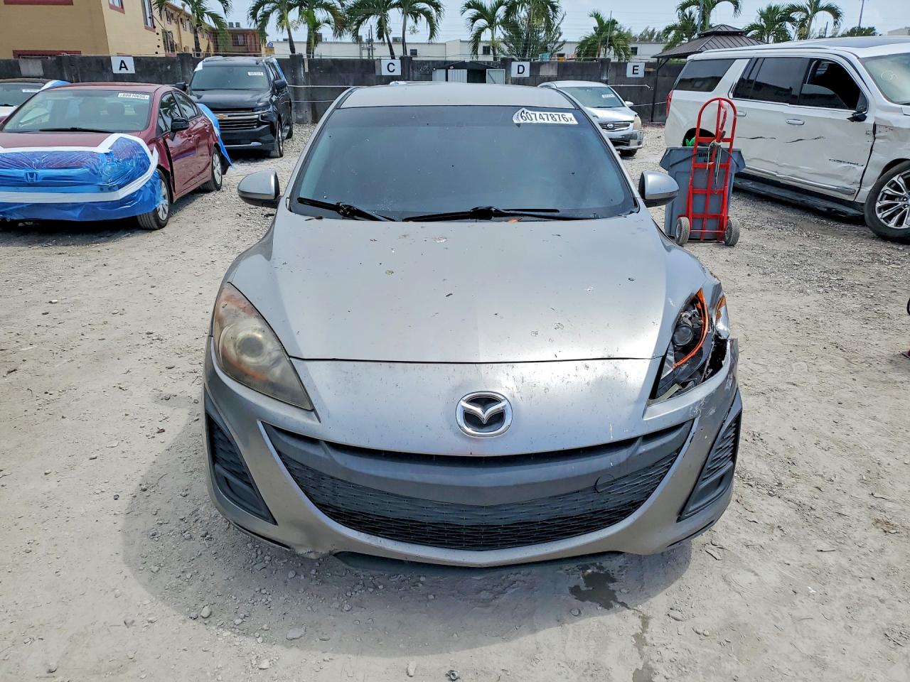 2010 Mazda 3 I Gray vin: JM1BL1SF2A1275789