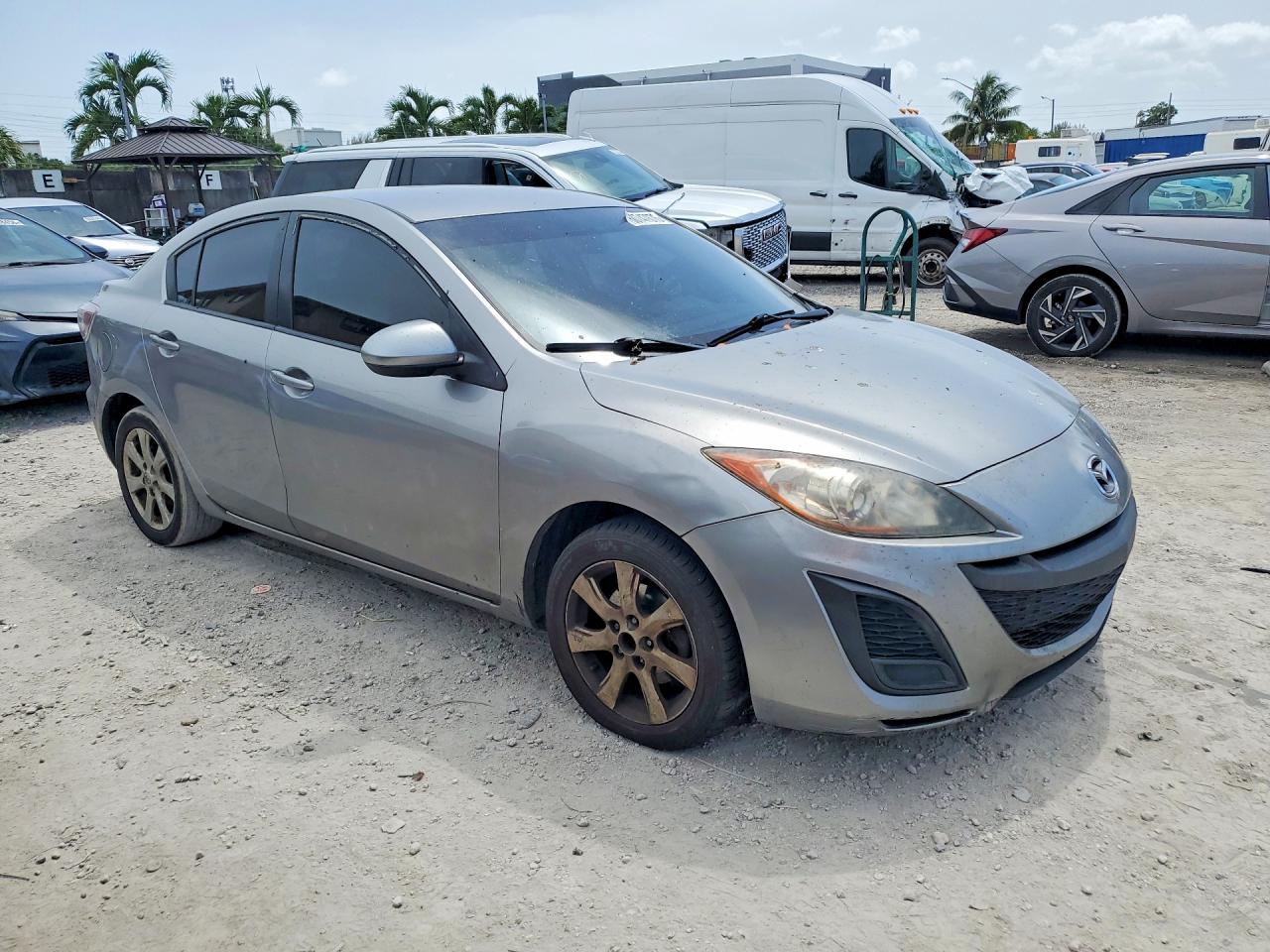2010 Mazda 3 I Gray vin: JM1BL1SF2A1275789