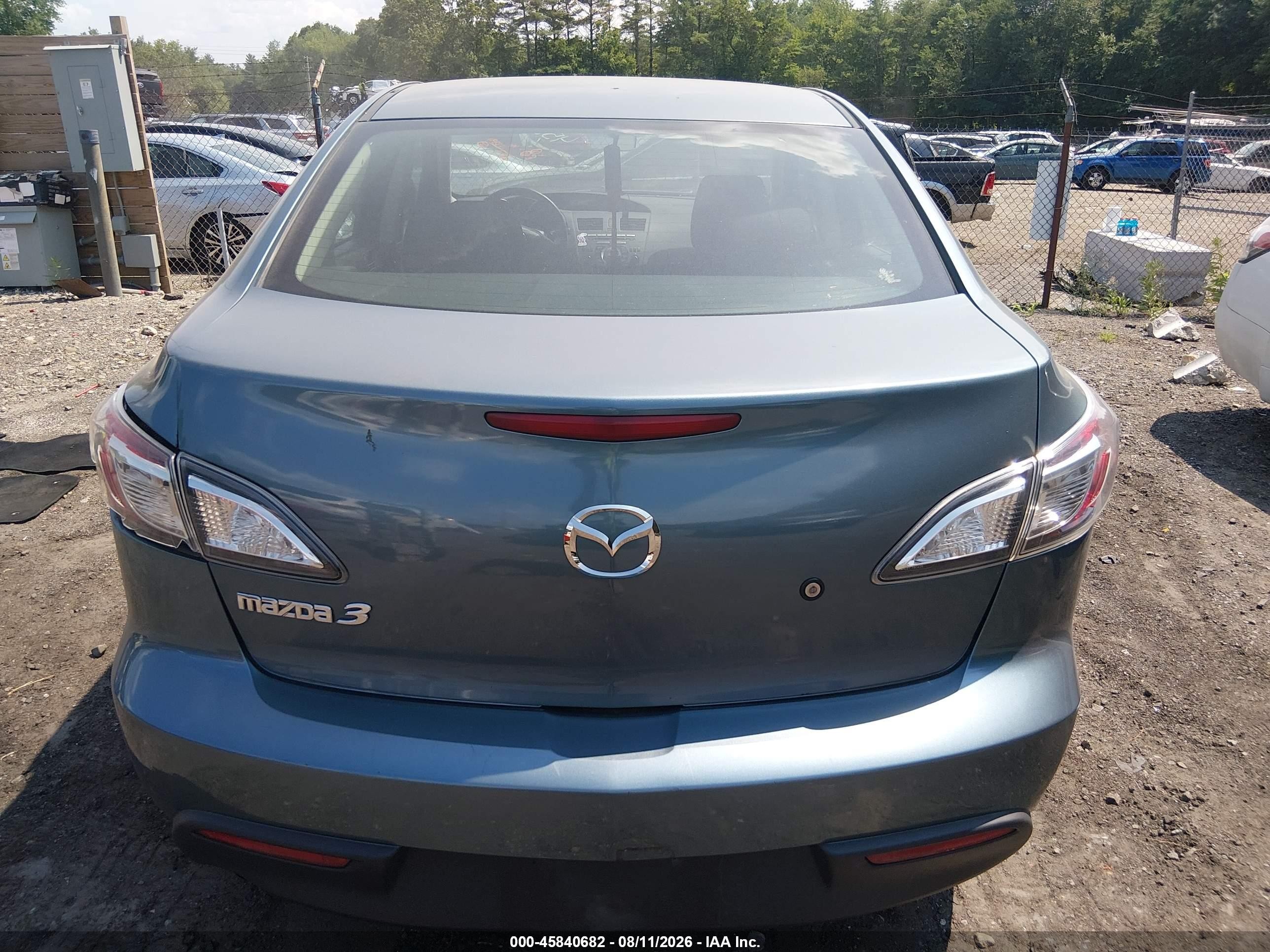 2010 Mazda Mazda3 I Sport Blue vin: JM1BL1SF2A1313957