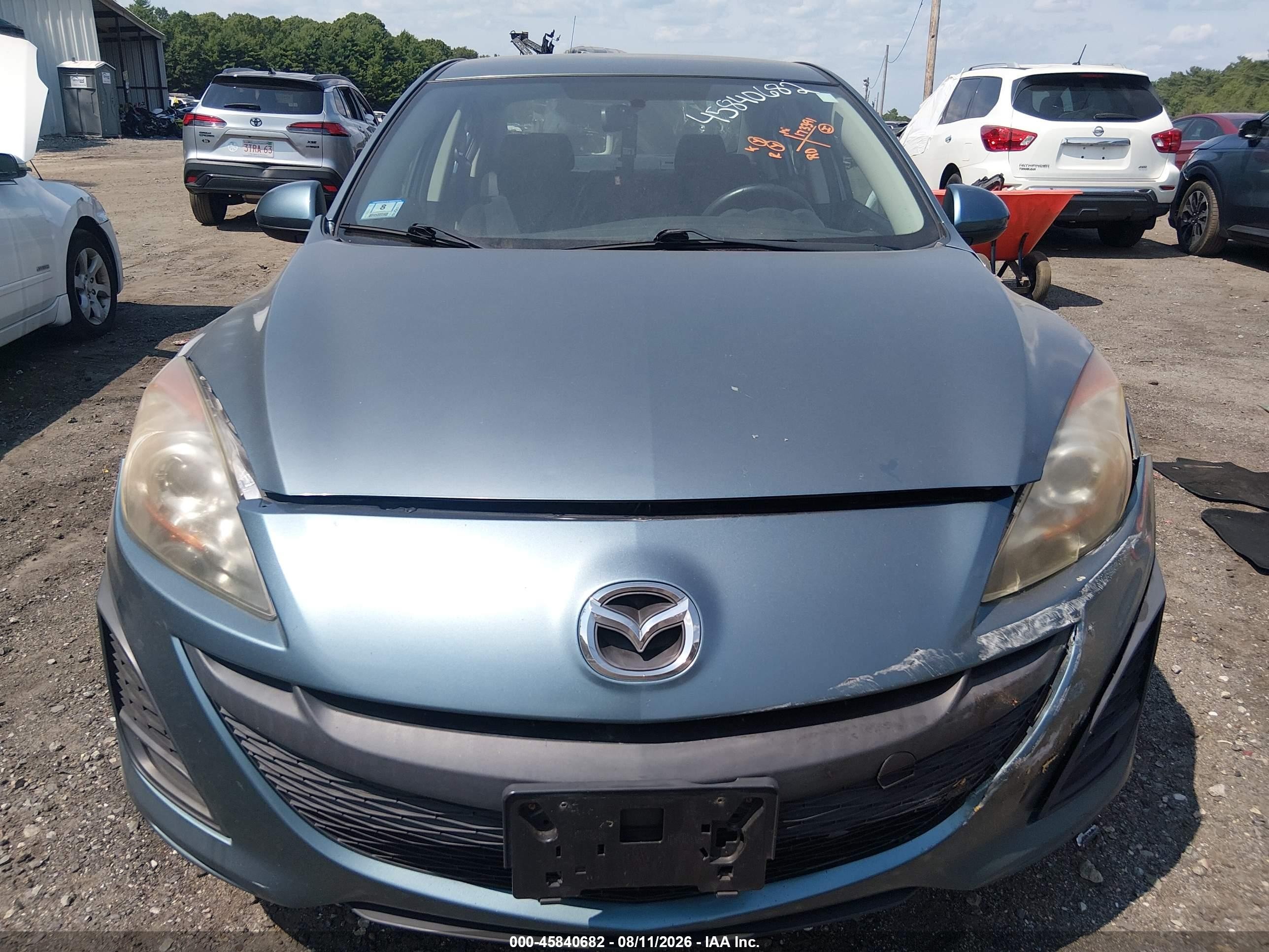 2010 Mazda Mazda3 I Sport Blue vin: JM1BL1SF2A1313957