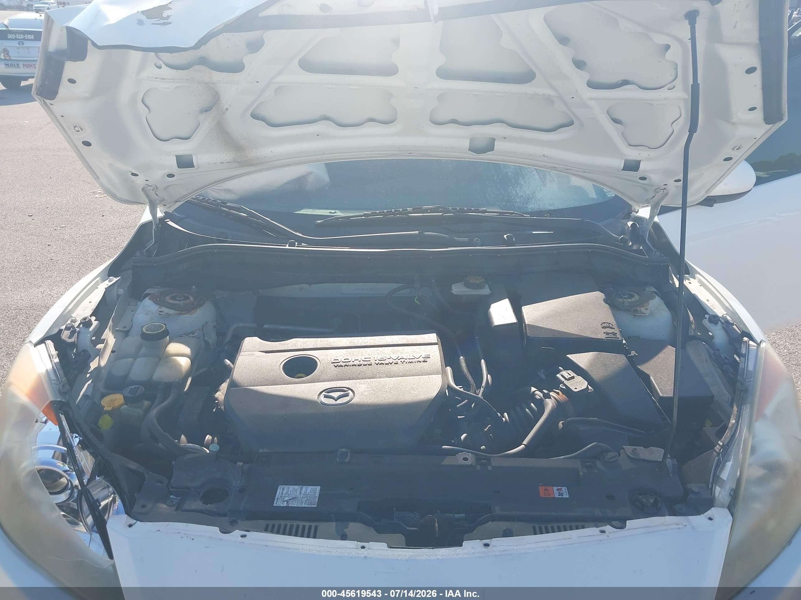 2010 Mazda Mazda3 I Touring White vin: JM1BL1SF2A1336607