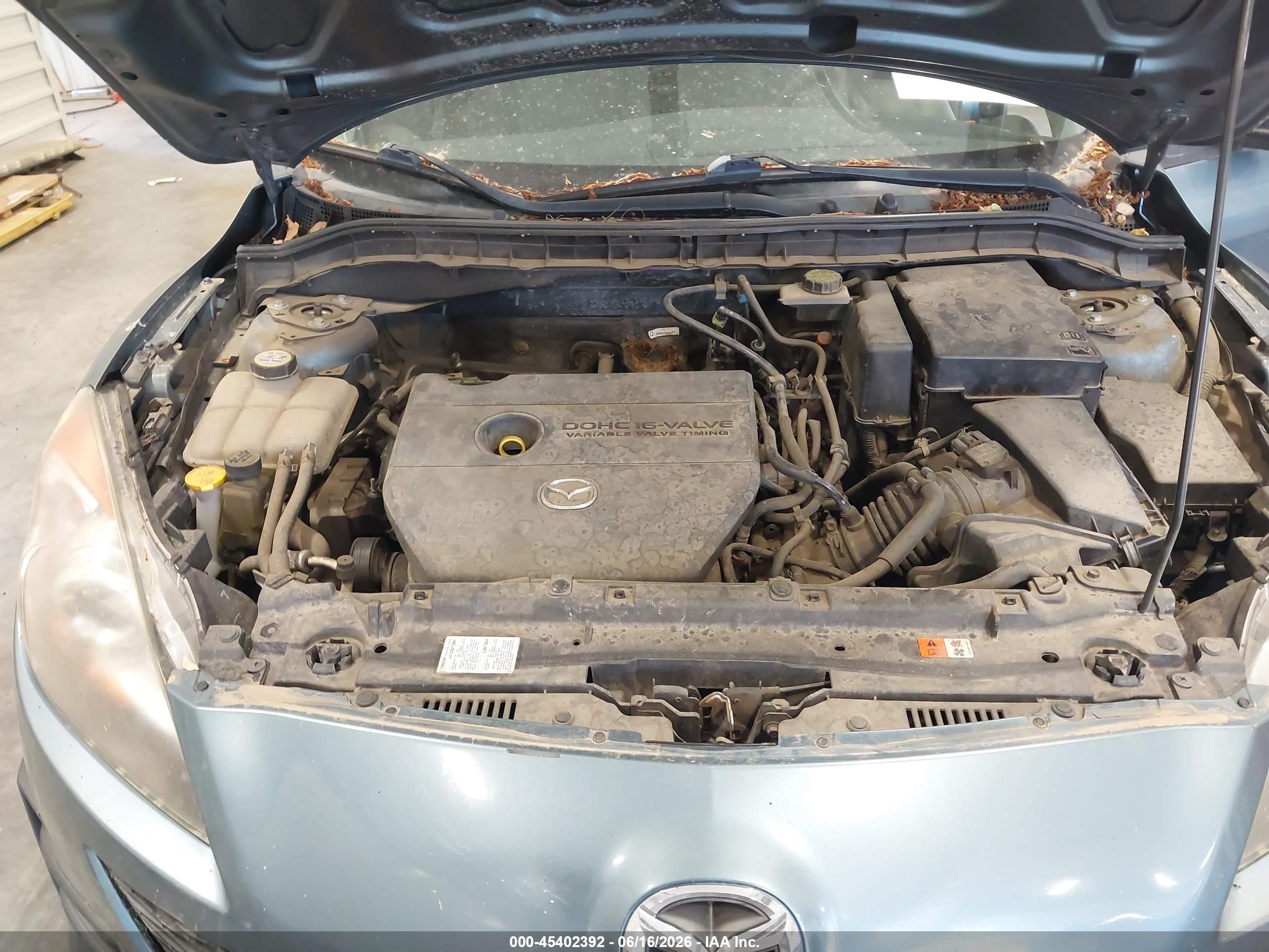 2010 Mazda Mazda3 I Touring Teal vin: JM1BL1SF3A1239724
