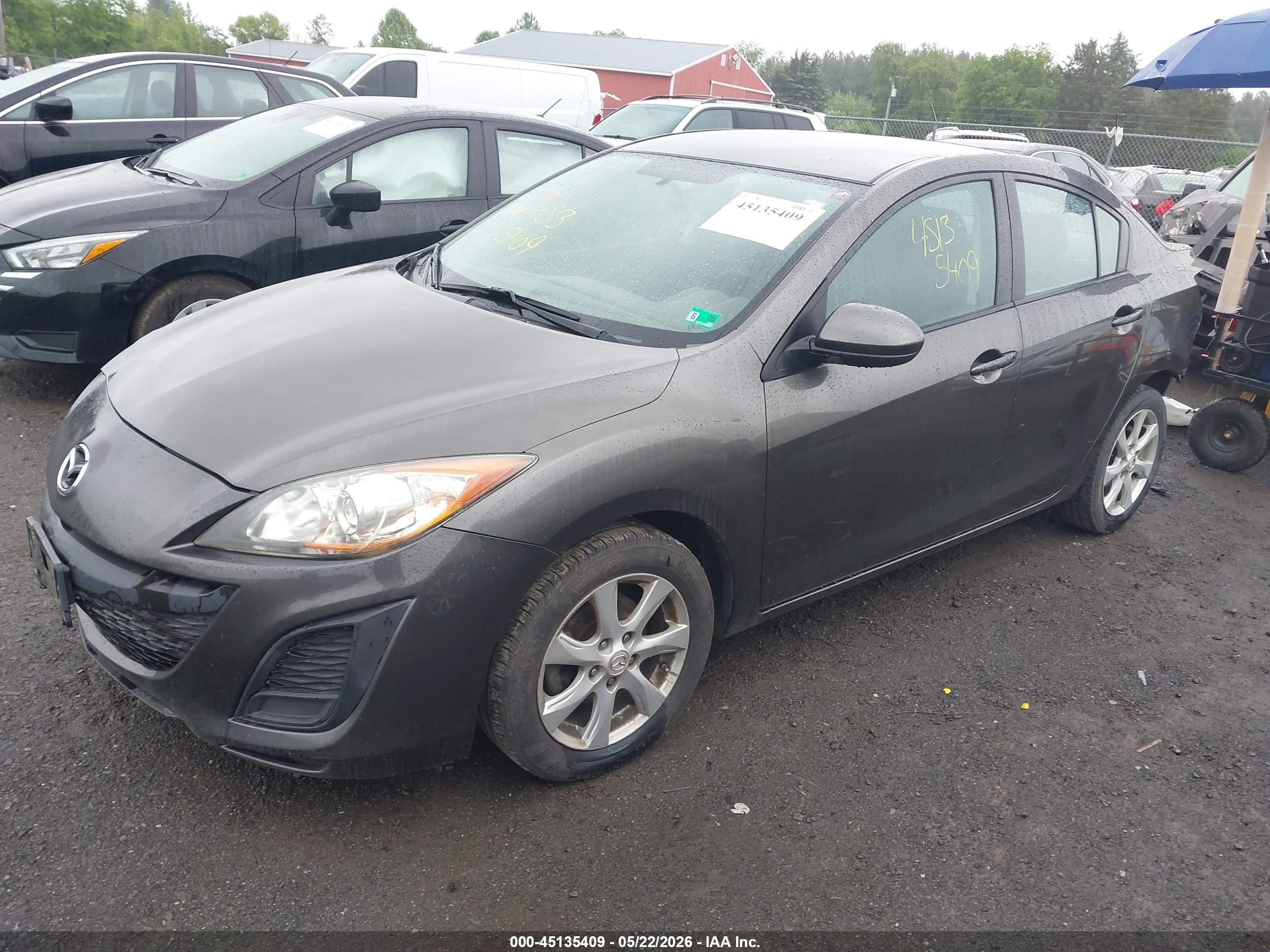2010 Mazda Mazda3 I Touring Серый vin: JM1BL1SF3A1254062