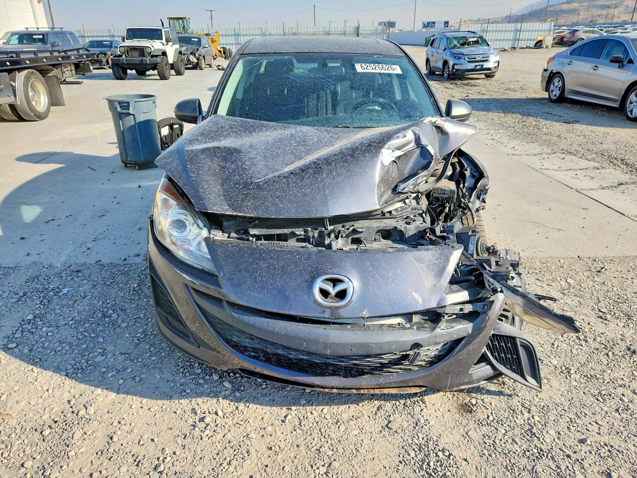 2010 Mazda 3 I Gray vin: JM1BL1SF3A1276448
