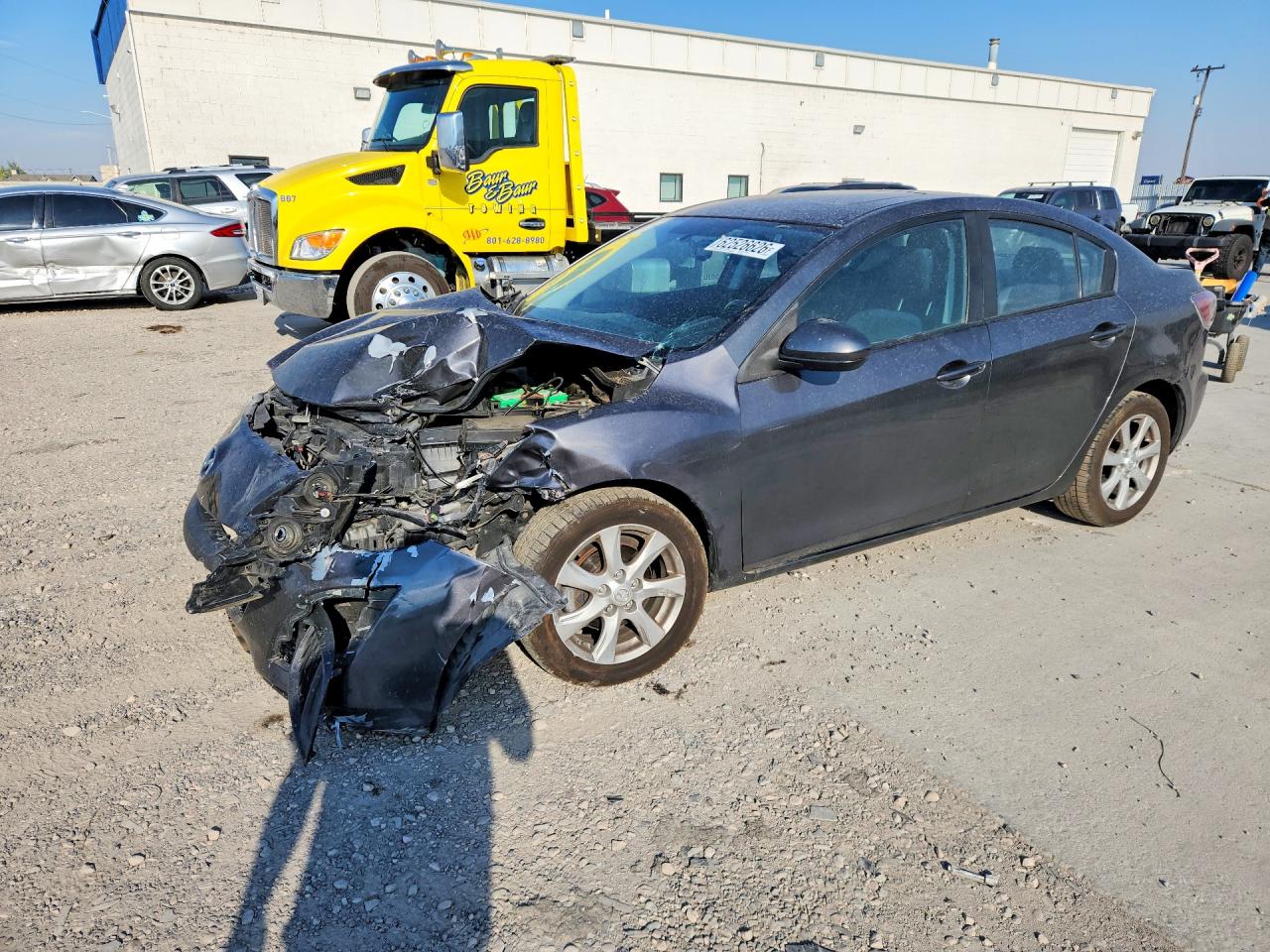 2010 Mazda 3 I Gray vin: JM1BL1SF3A1276448