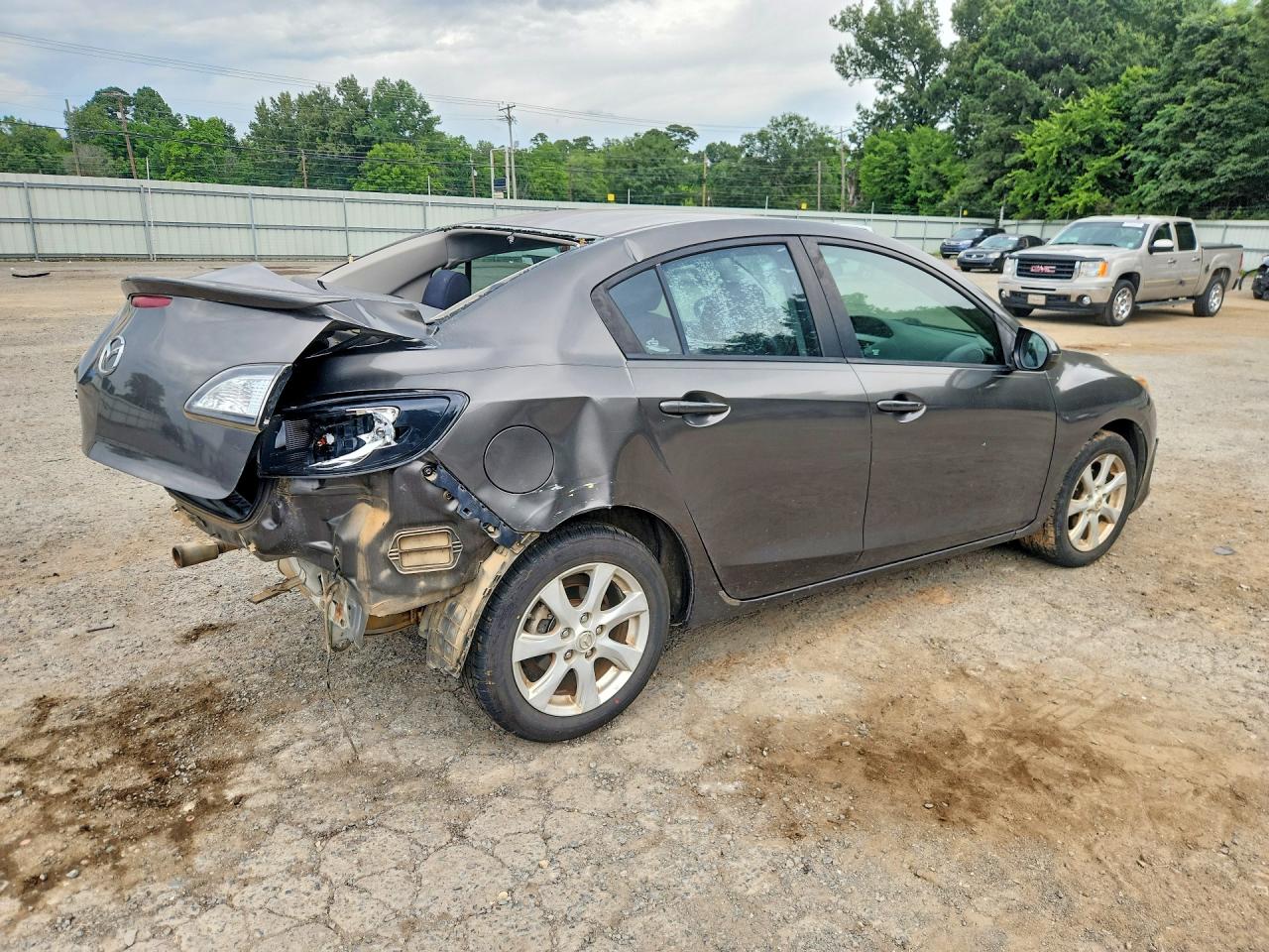 2010 Mazda 3 I Gray vin: JM1BL1SF4A1183647