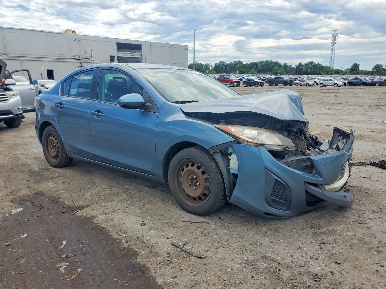 2010 Mazda 3 I Blue vin: JM1BL1SF4A1337287