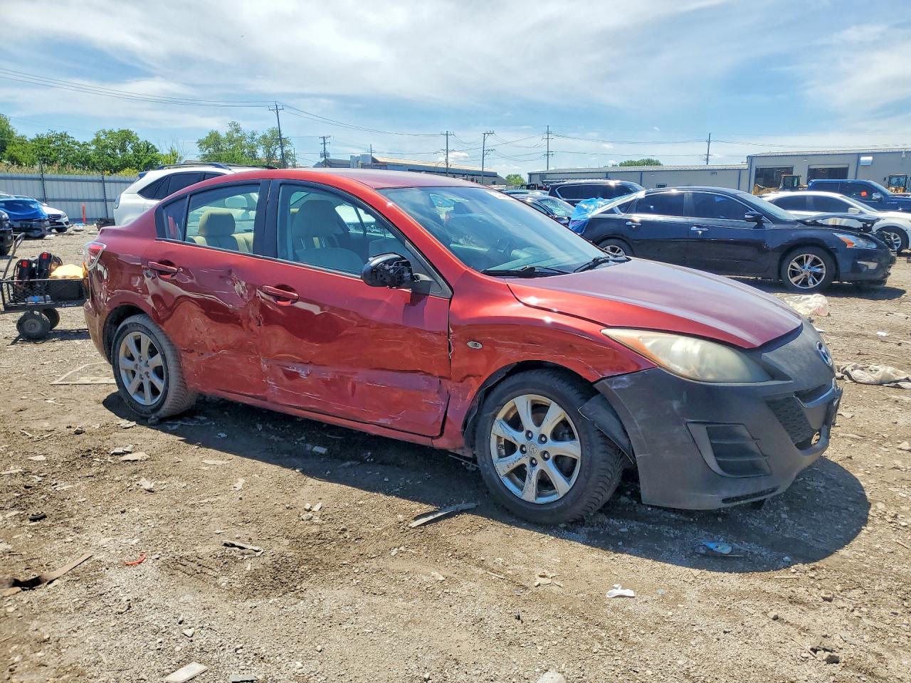 2010 Mazda 3 I Красный vin: JM1BL1SF5A1236808