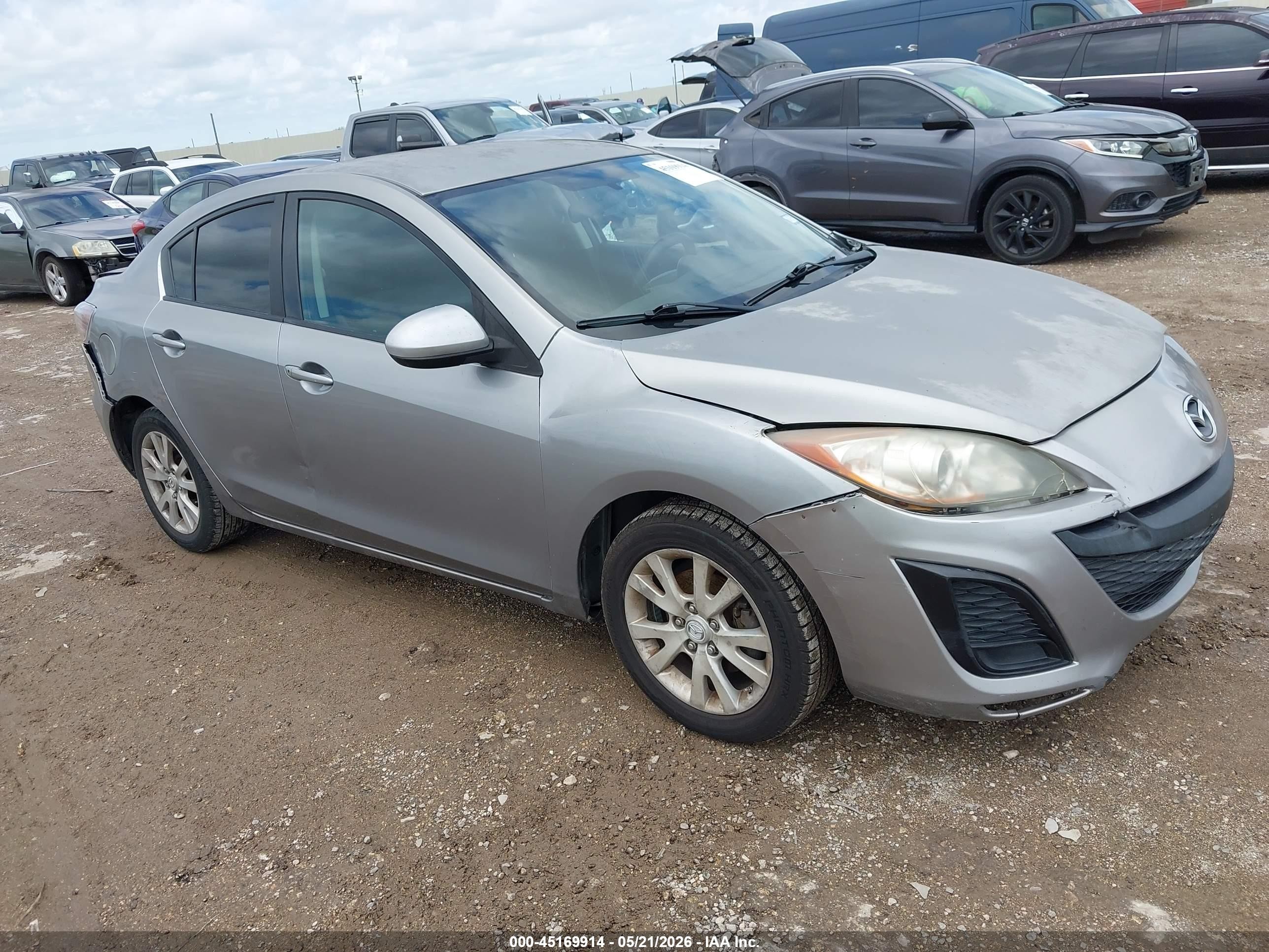 2010 Mazda Mazda3 I Sport Gray vin: JM1BL1SF5A1329781