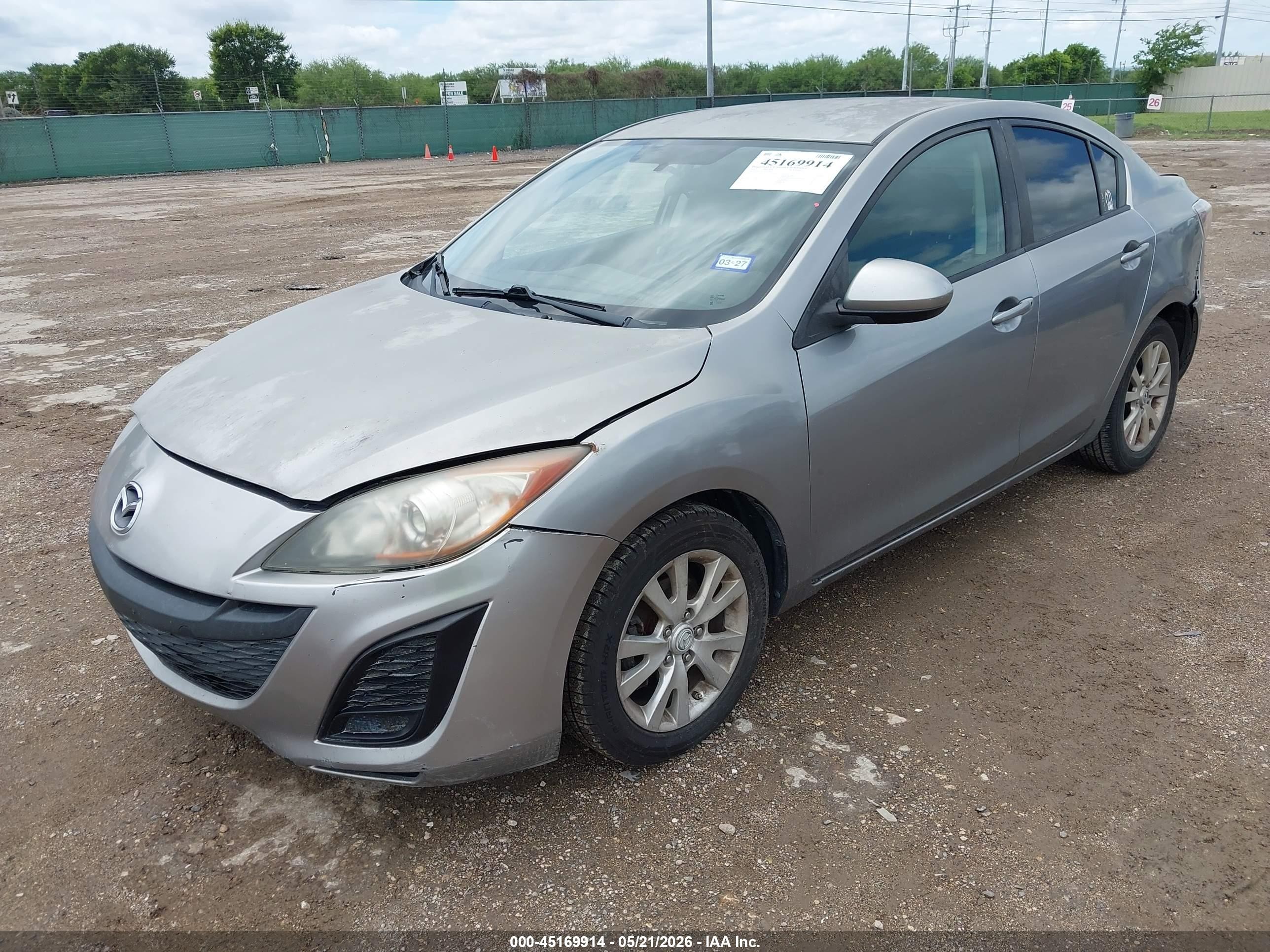 2010 Mazda Mazda3 I Sport Серый vin: JM1BL1SF5A1329781