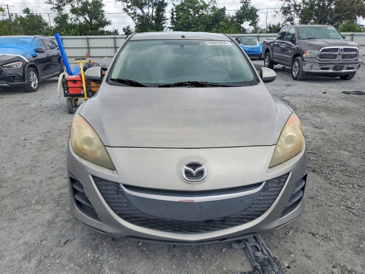 2010 Mazda 3 I Gray vin: JM1BL1SF6A1184606