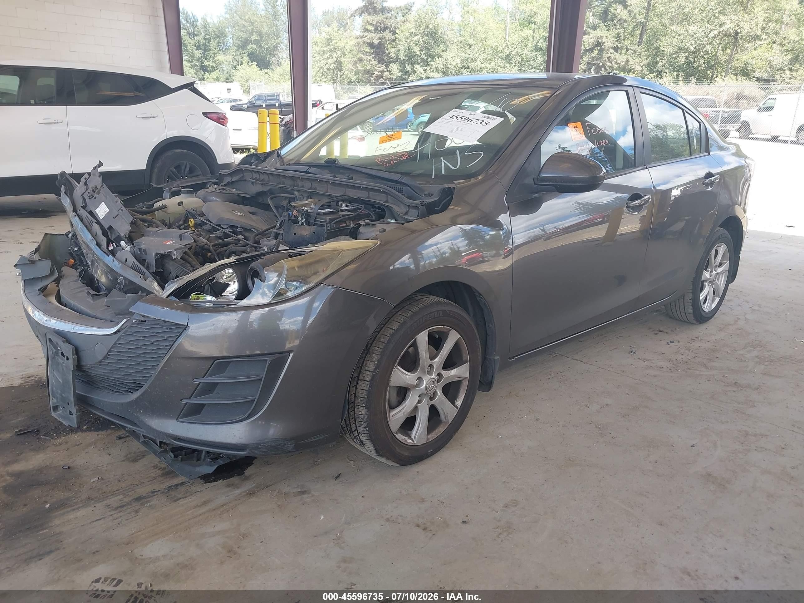 2010 Mazda Mazda3 I Touring Серый vin: JM1BL1SF6A1225395