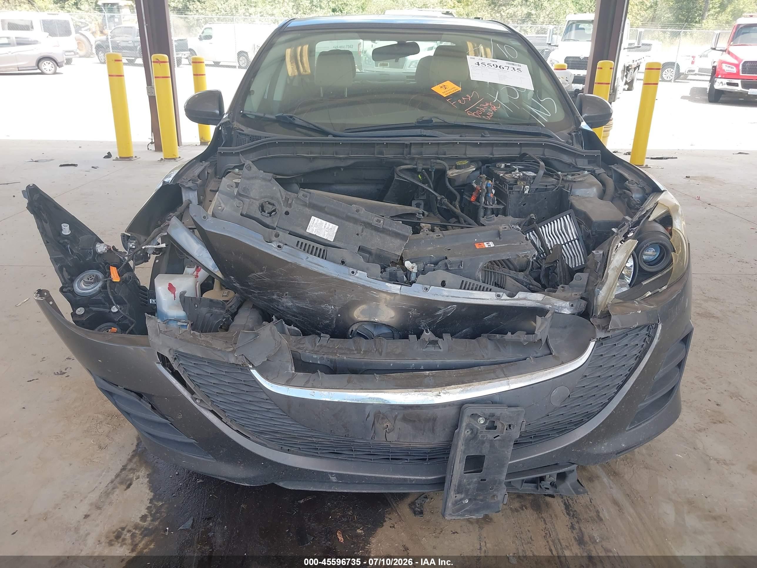 2010 Mazda Mazda3 I Touring Серый vin: JM1BL1SF6A1225395