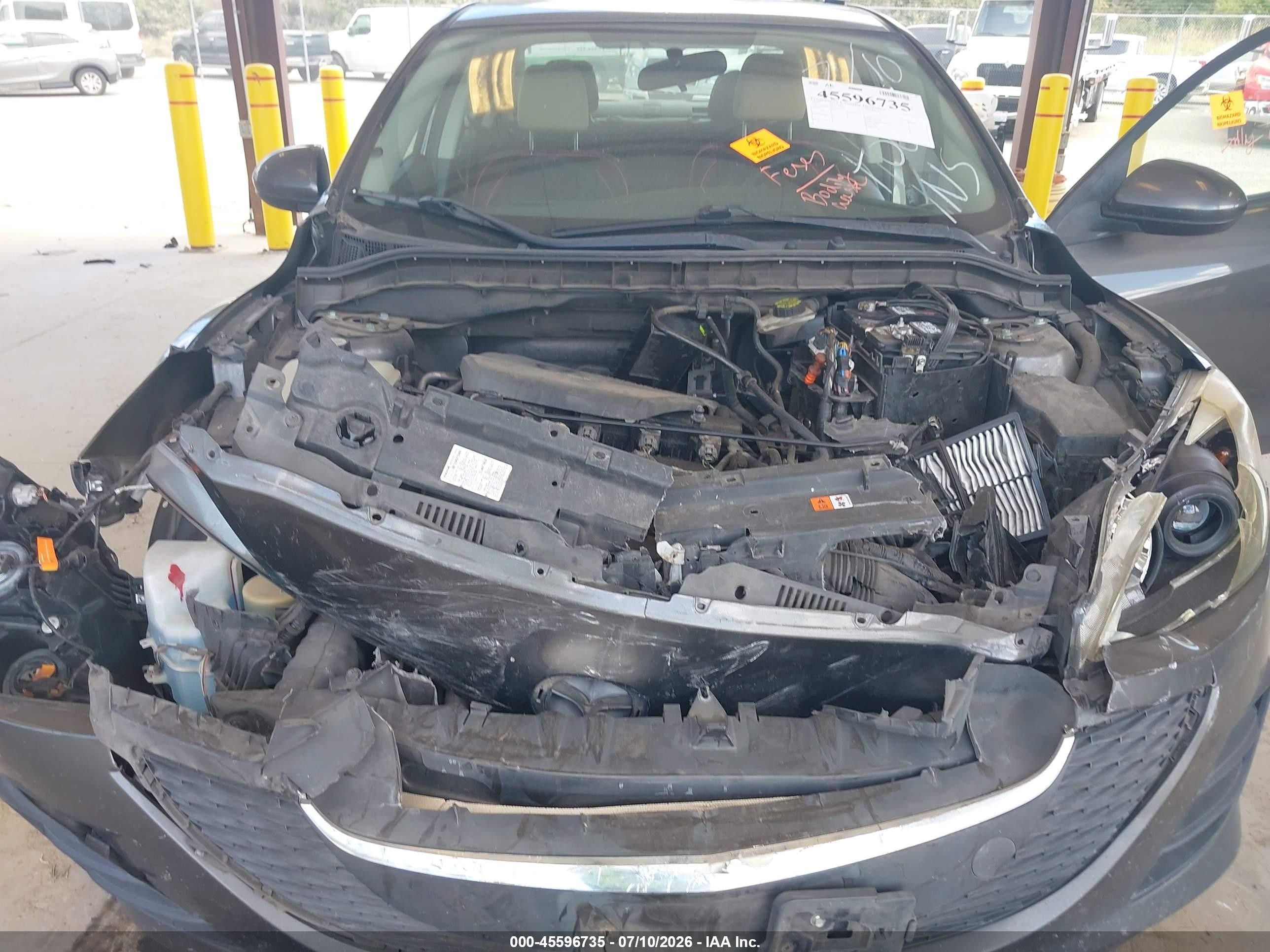 2010 Mazda Mazda3 I Touring Серый vin: JM1BL1SF6A1225395