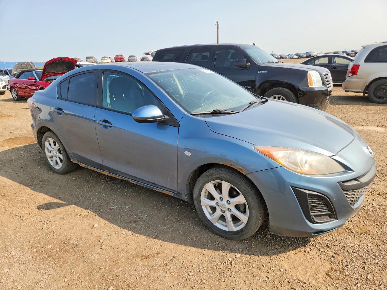 2010 Mazda 3 I Blue vin: JM1BL1SF6A1266836