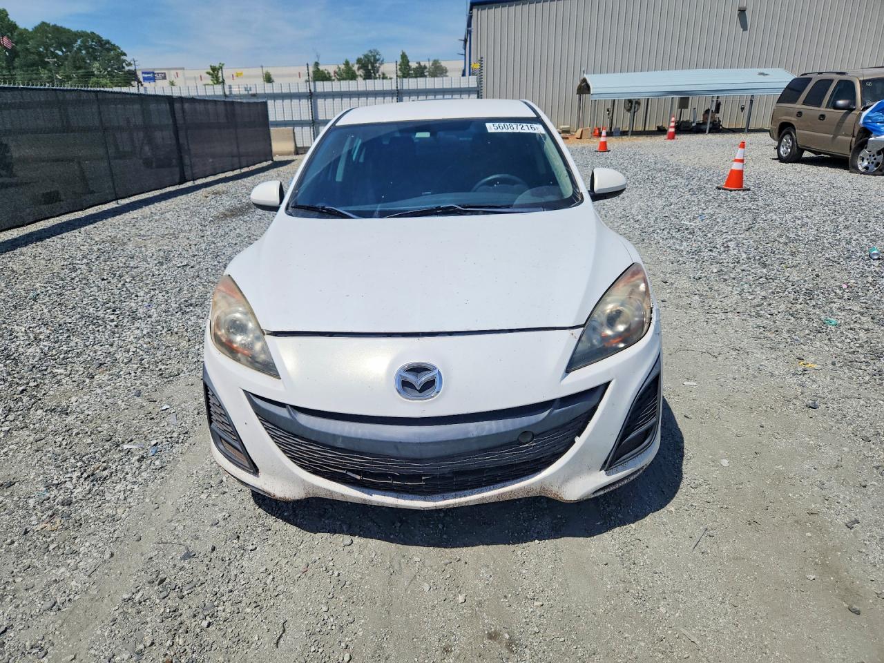 2010 Mazda 3 I White vin: JM1BL1SF6A1315386