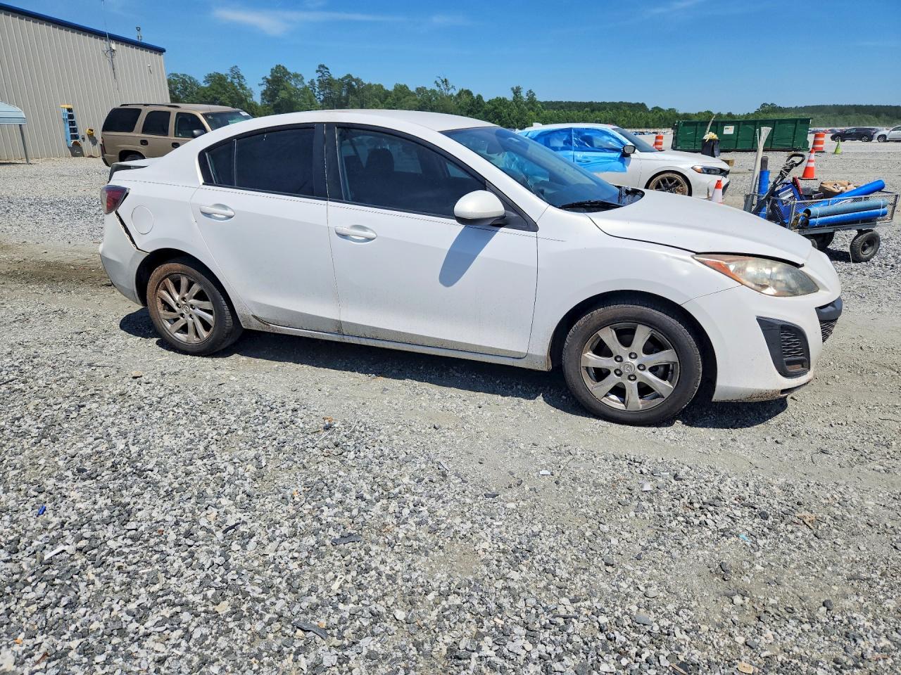 2010 Mazda 3 I White vin: JM1BL1SF6A1315386