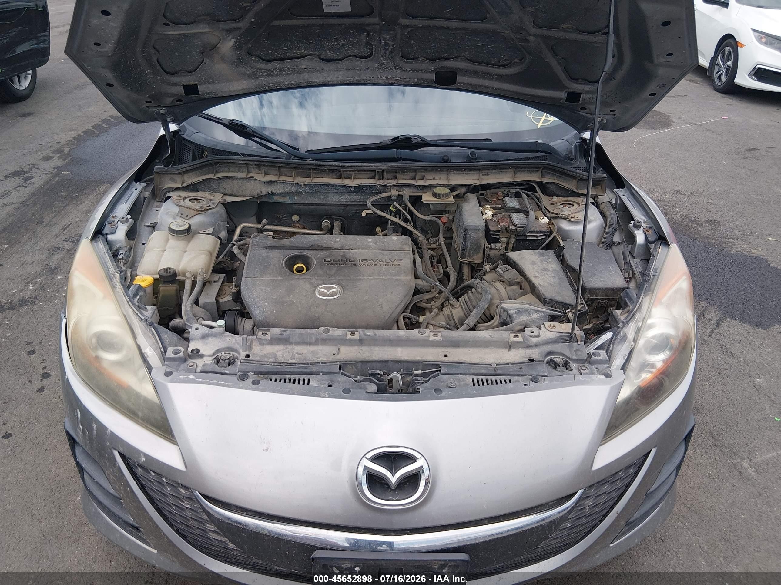 2010 Mazda Mazda3 I Touring Gray vin: JM1BL1SF7A1131042