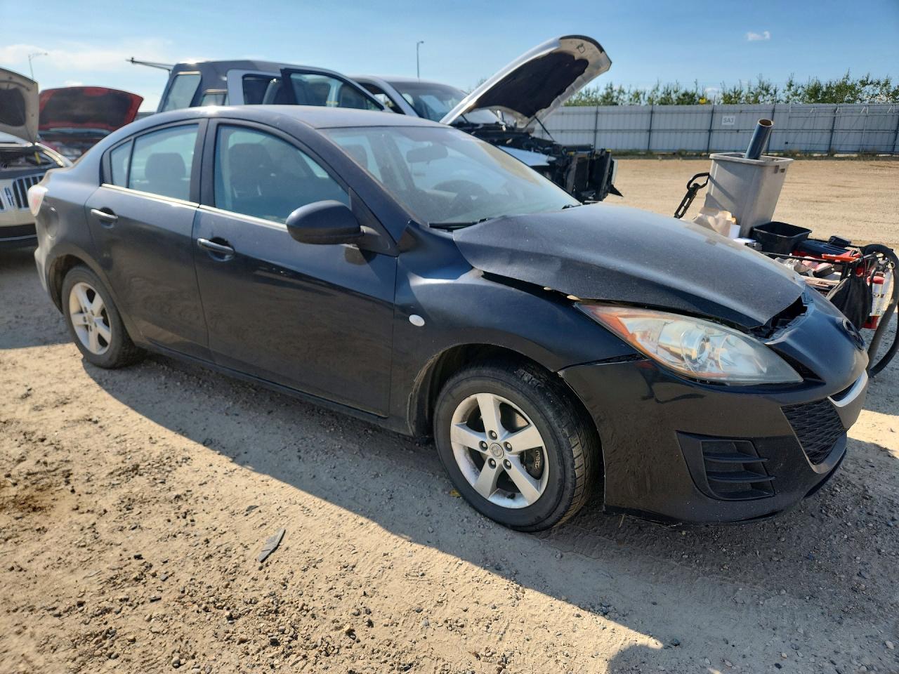 2010 Mazda 3 I Black vin: JM1BL1SF7A1178555
