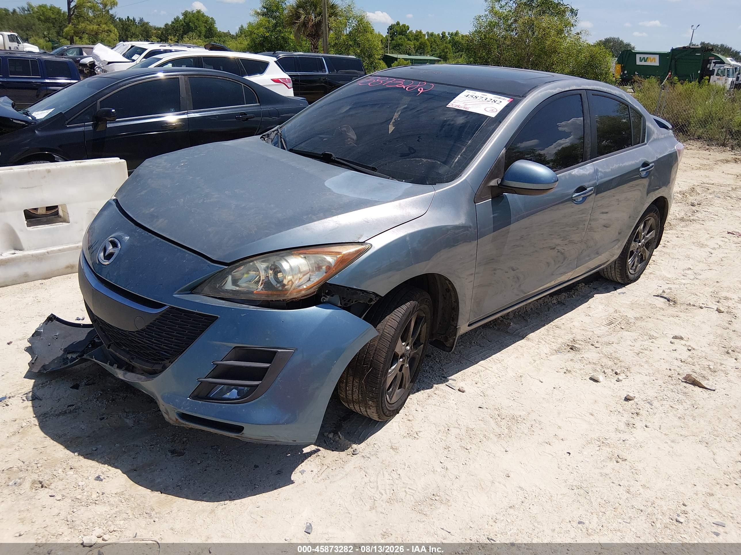 2010 Mazda Mazda3 I Touring Light Blue vin: JM1BL1SF7A1190625