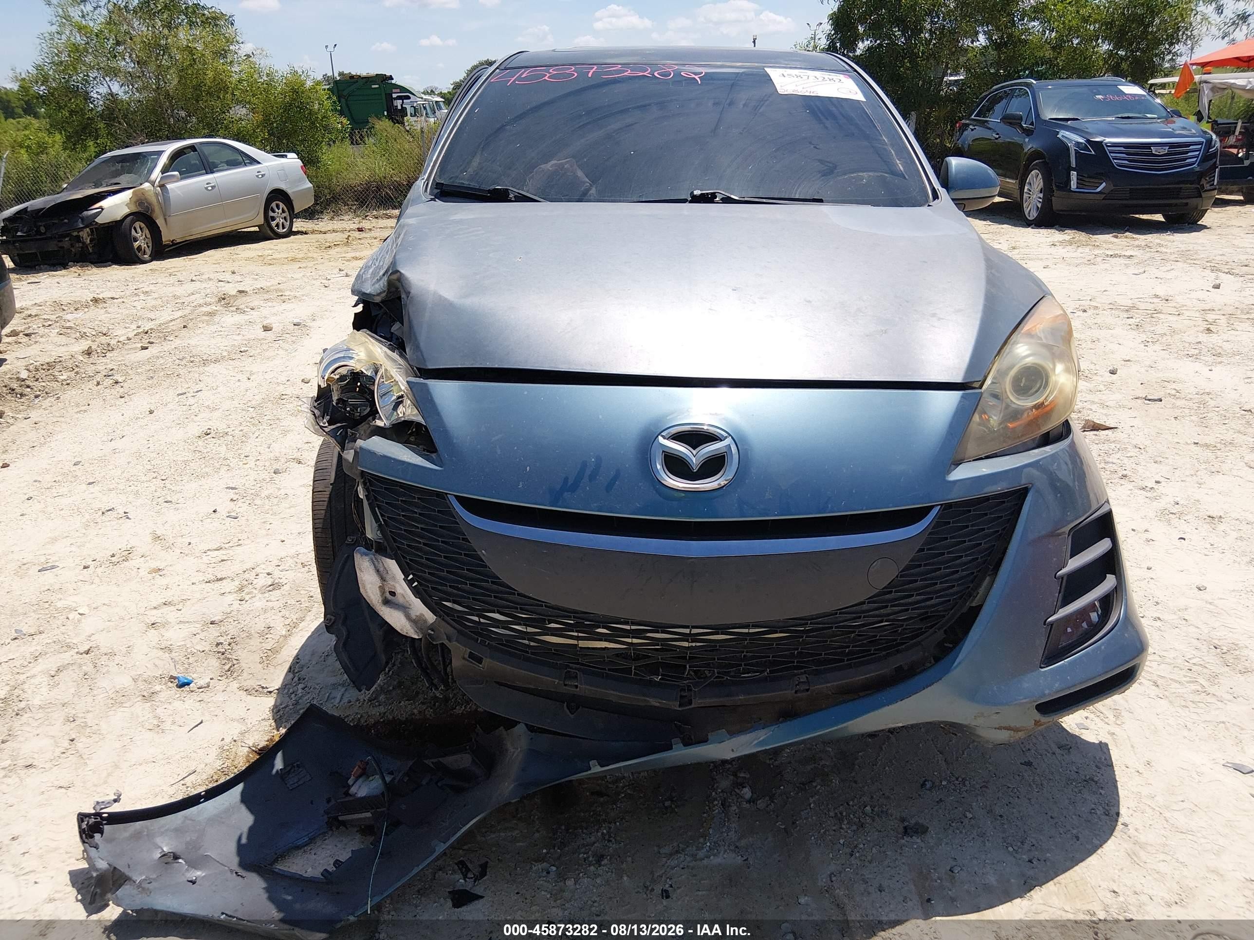 2010 Mazda Mazda3 I Touring Light Blue vin: JM1BL1SF7A1190625