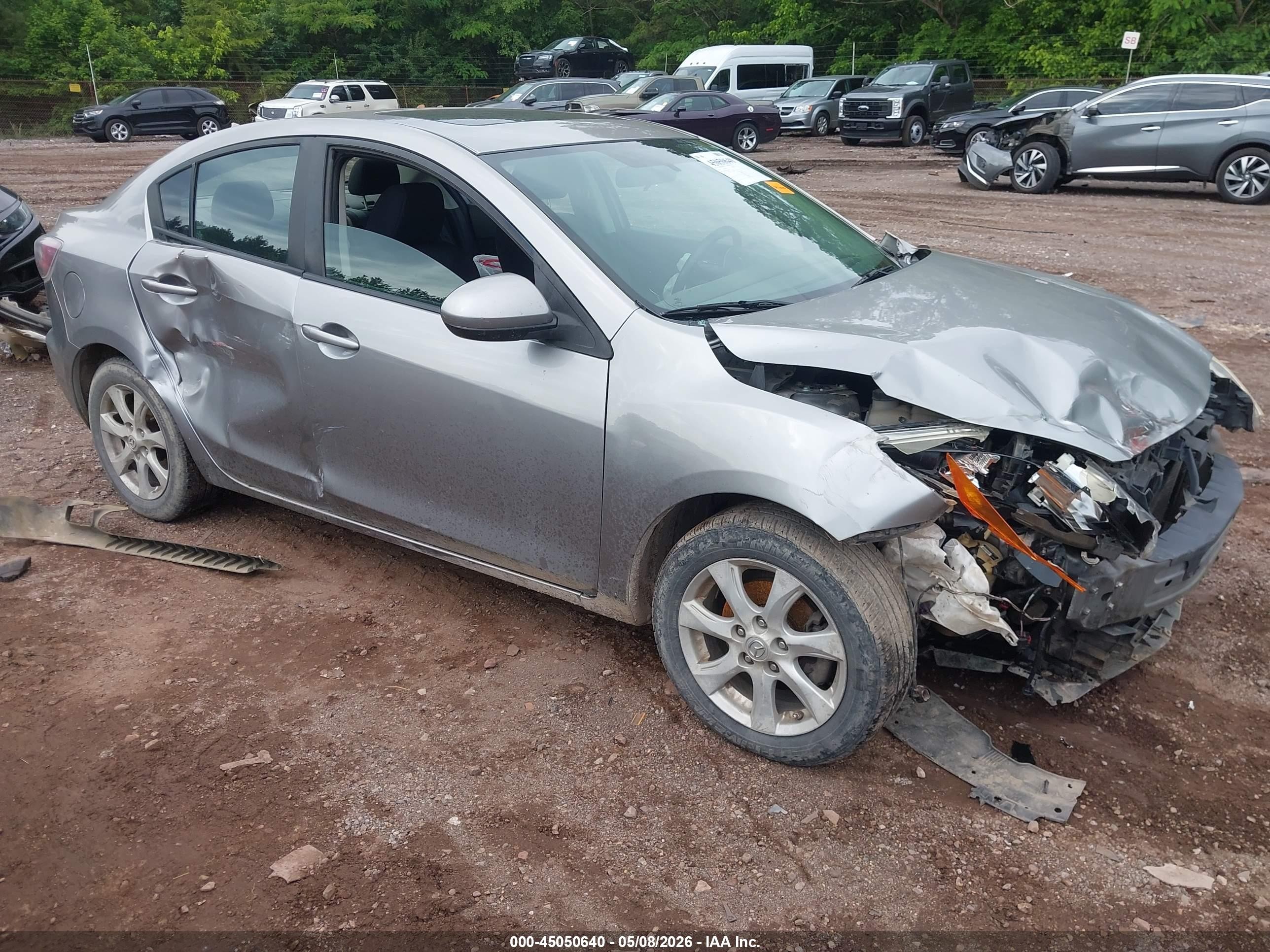 2010 Mazda Mazda3 I Touring Gray vin: JM1BL1SF7A1194478