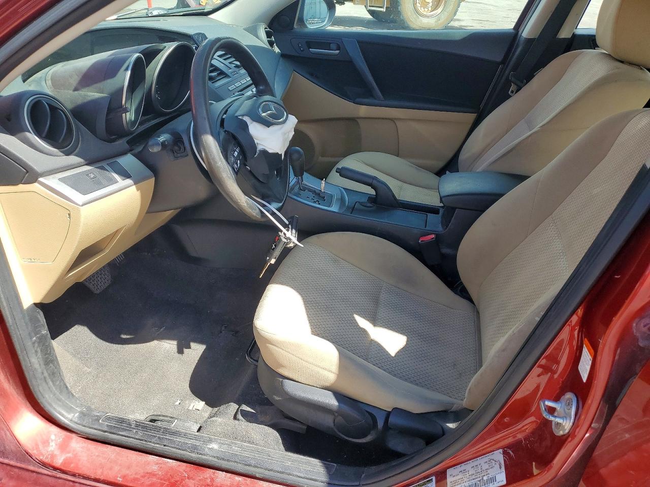2010 Mazda 3 I Maroon vin: JM1BL1SF7A1208170