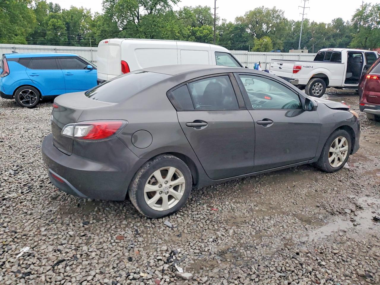 2010 Mazda 3 I Gray vin: JM1BL1SF7A1211599