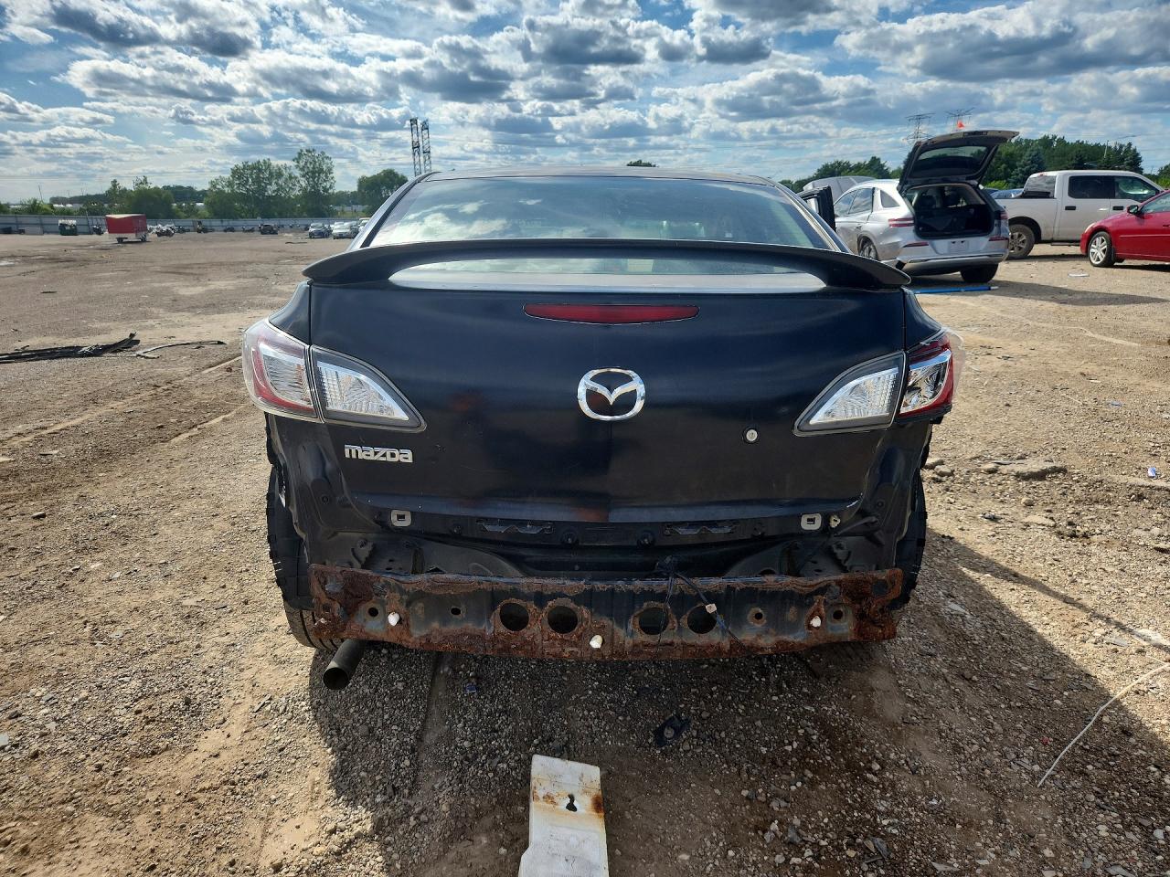2010 Mazda 3 I Черный vin: JM1BL1SF7A1281491