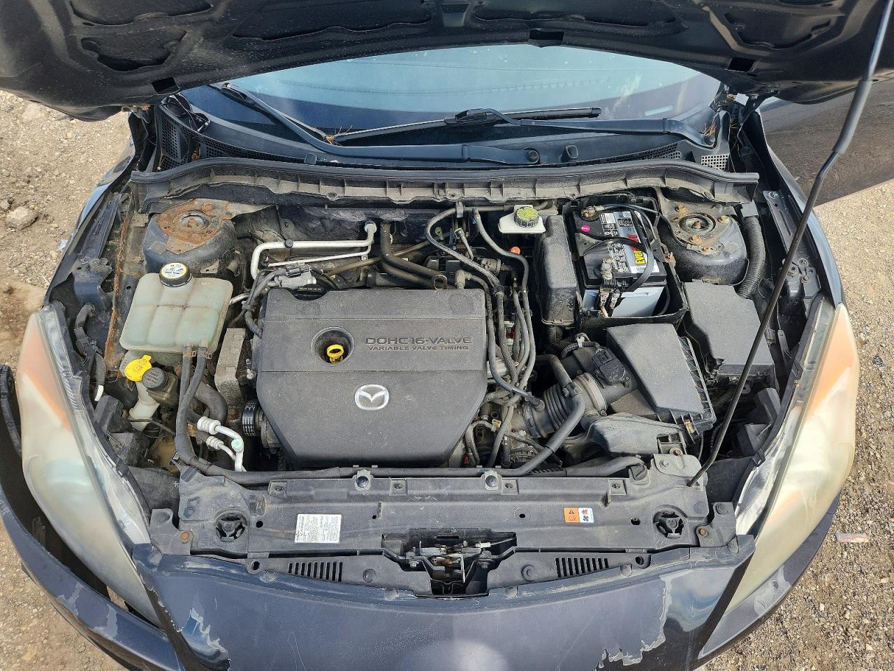 2010 Mazda 3 I Черный vin: JM1BL1SF7A1281491