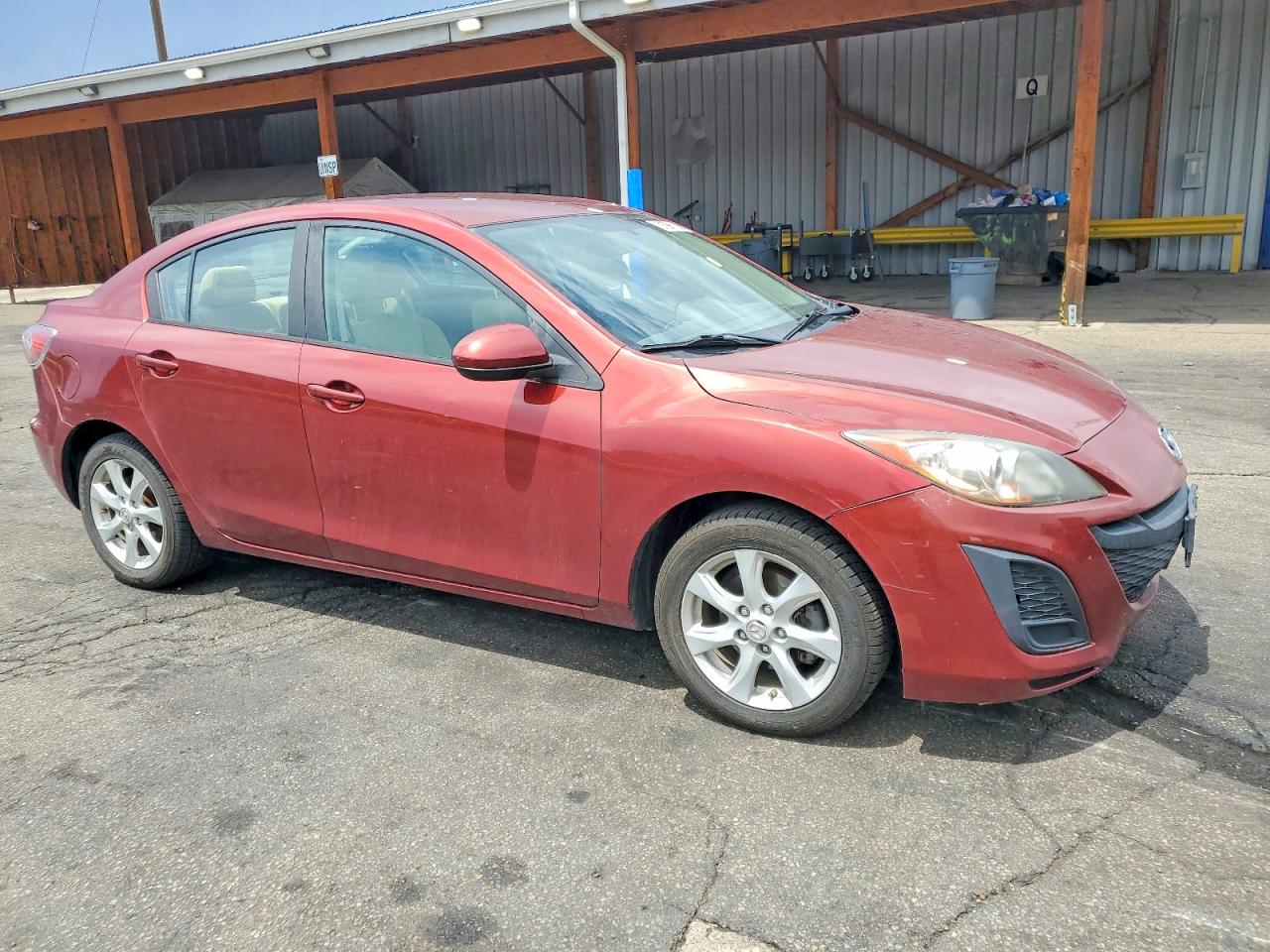2010 Mazda 3 I Burgundy vin: JM1BL1SF7A1294872