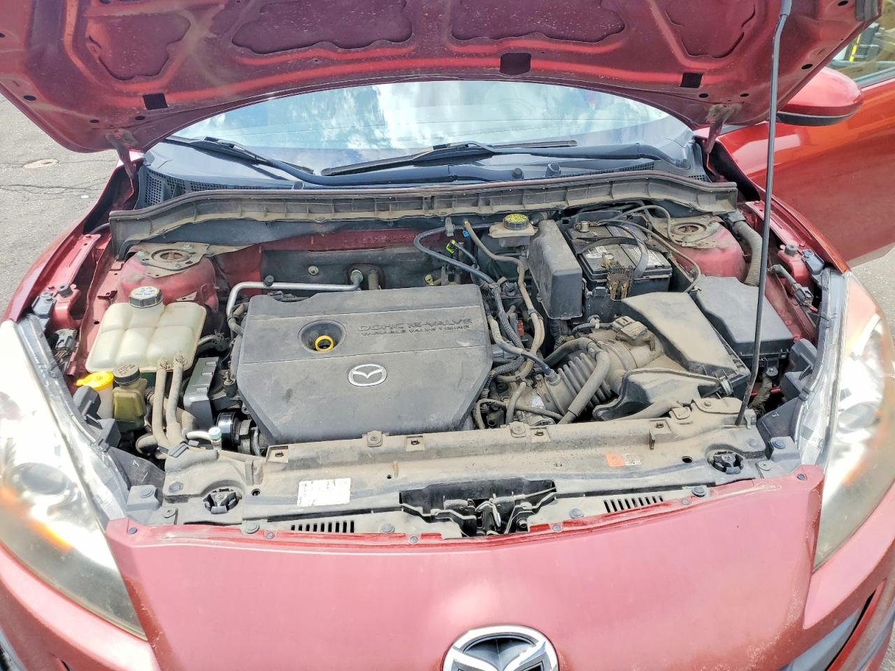 2010 Mazda 3 I Burgundy vin: JM1BL1SF7A1294872
