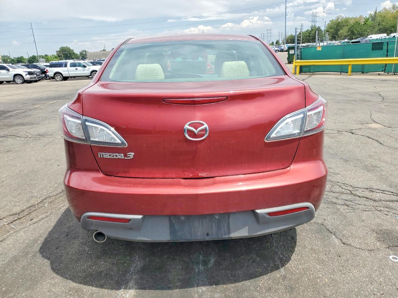 2010 Mazda 3 I Burgundy vin: JM1BL1SF7A1294872