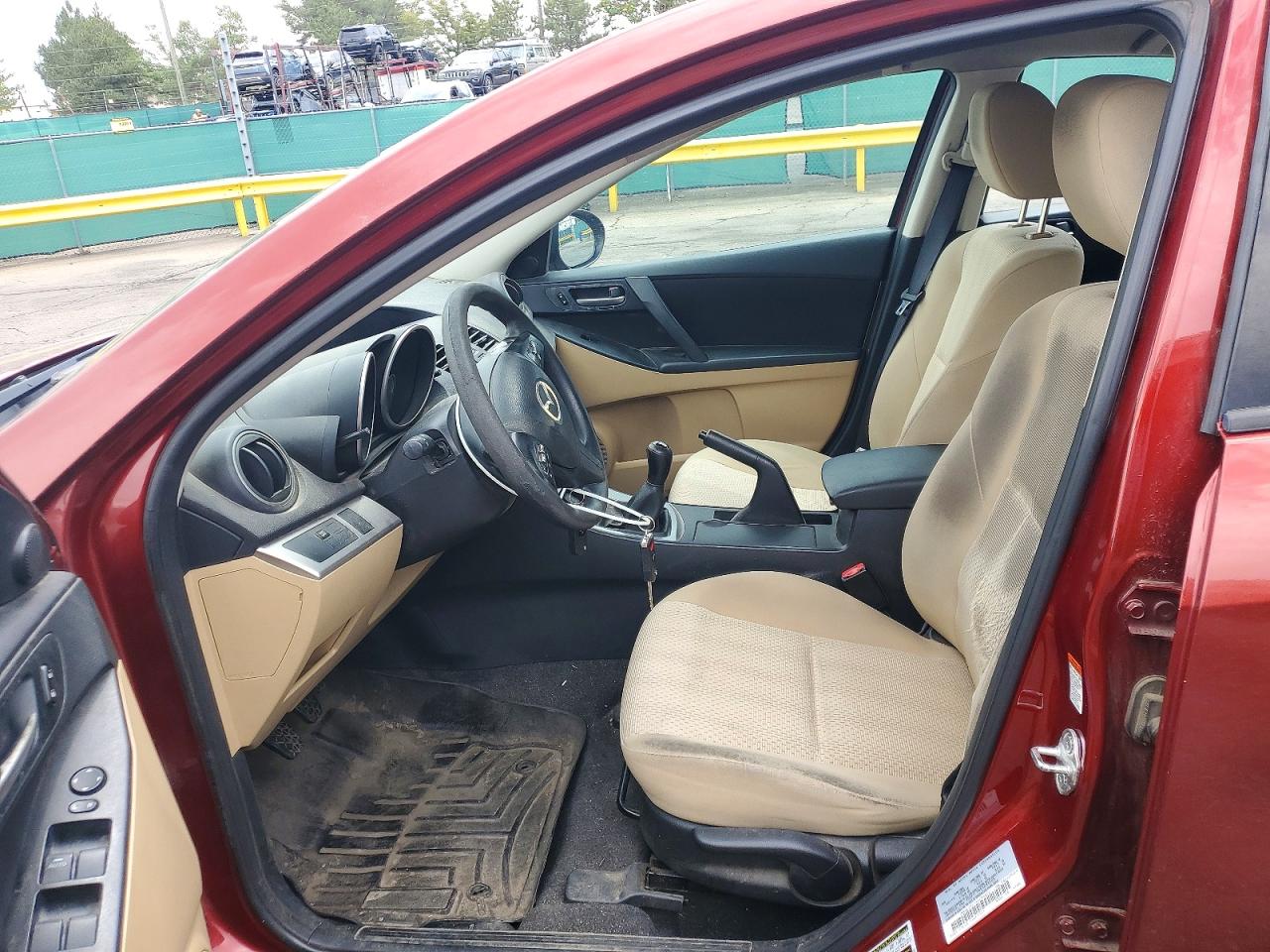 2010 Mazda 3 I Burgundy vin: JM1BL1SF7A1294872