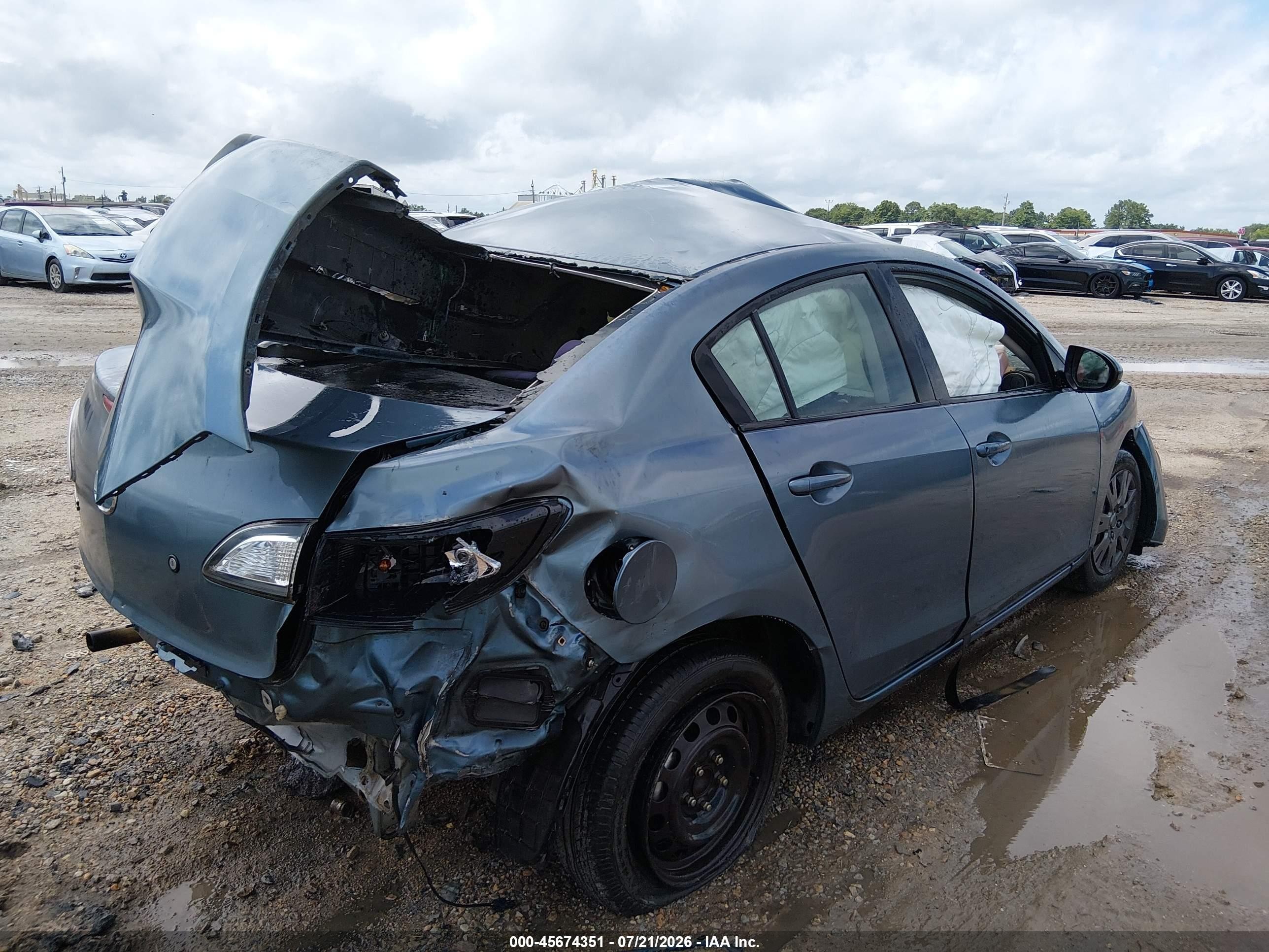 2010 Mazda Mazda3   Blue vin: JM1BL1SF7A1319429