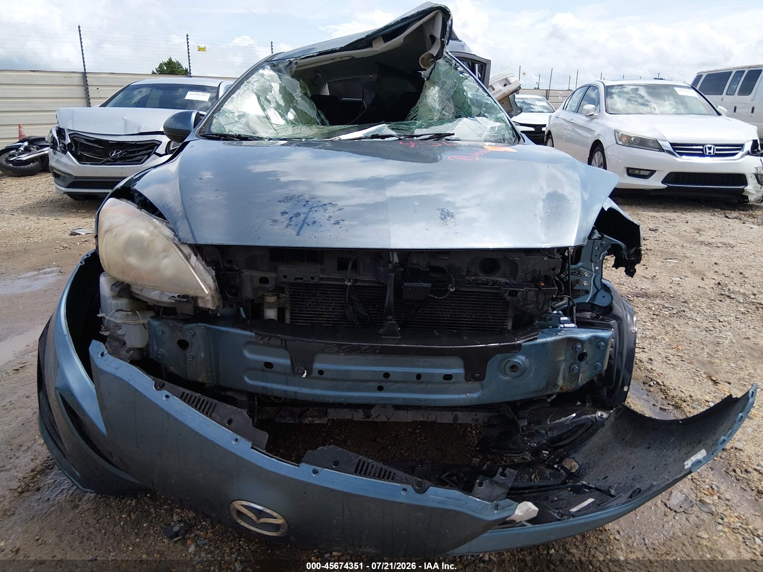 2010 Mazda Mazda3   Blue vin: JM1BL1SF7A1319429