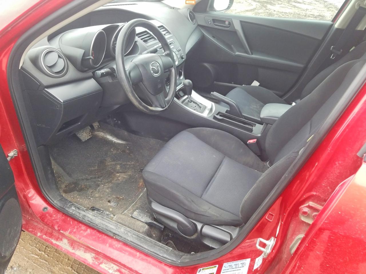 2010 Mazda 3 I Red vin: JM1BL1SF7A1350051
