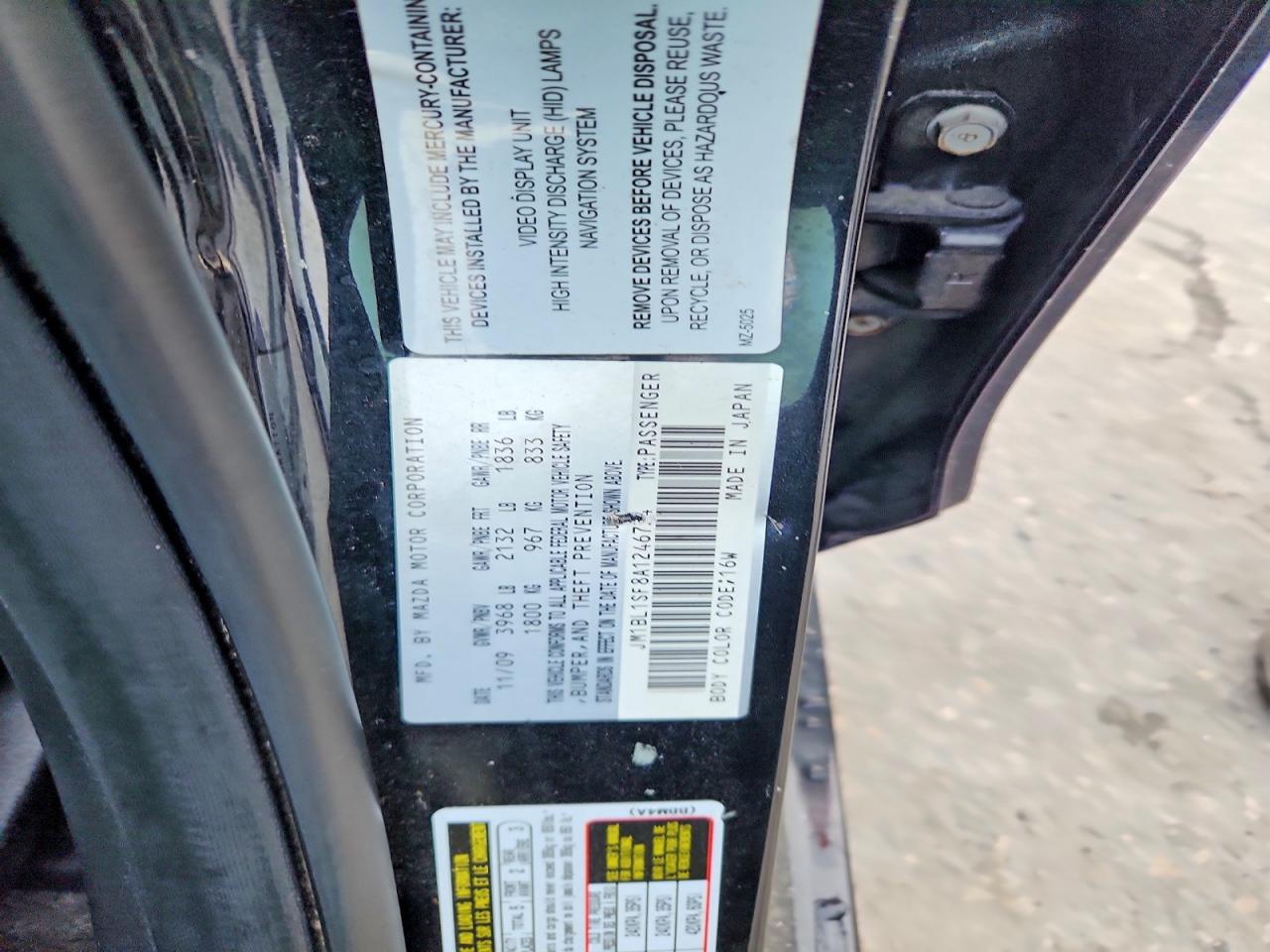 2010 Mazda 3 I Black vin: JM1BL1SF8A1246734