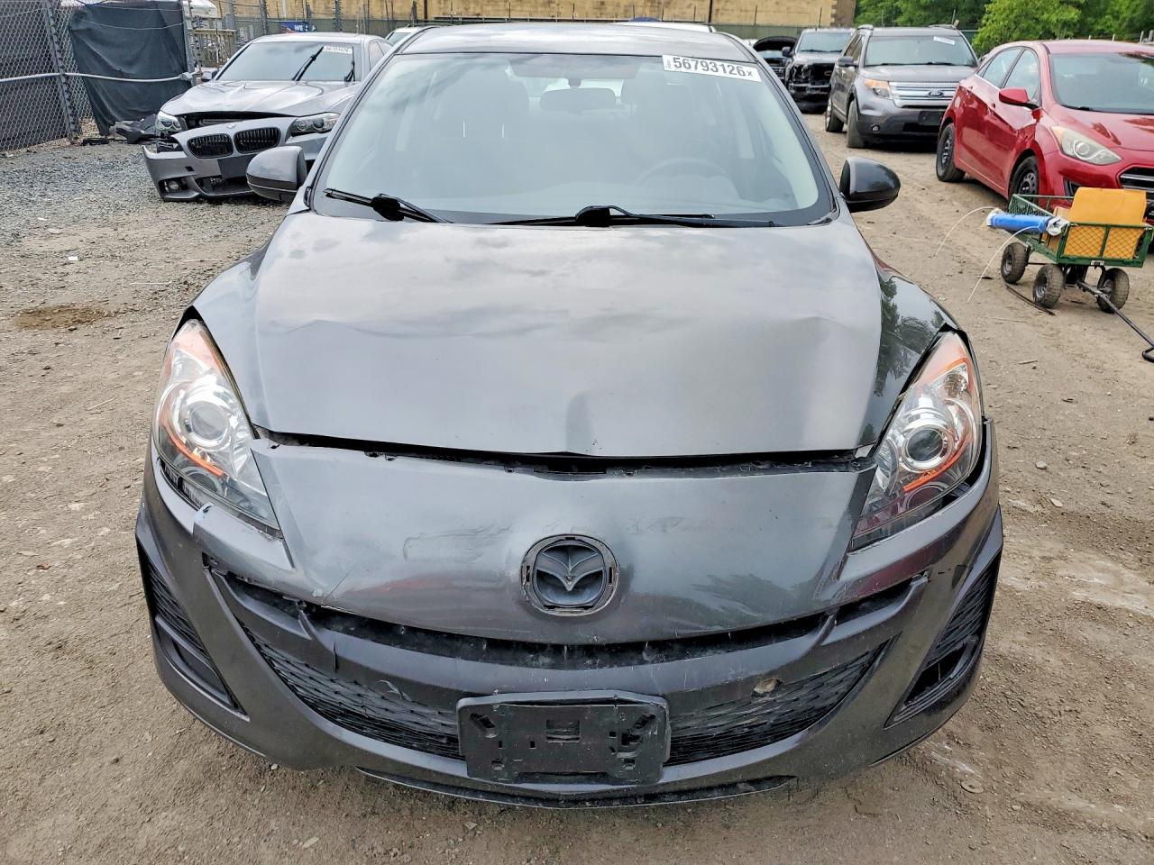 2010 Mazda 3 I Gray vin: JM1BL1SF8A1343481