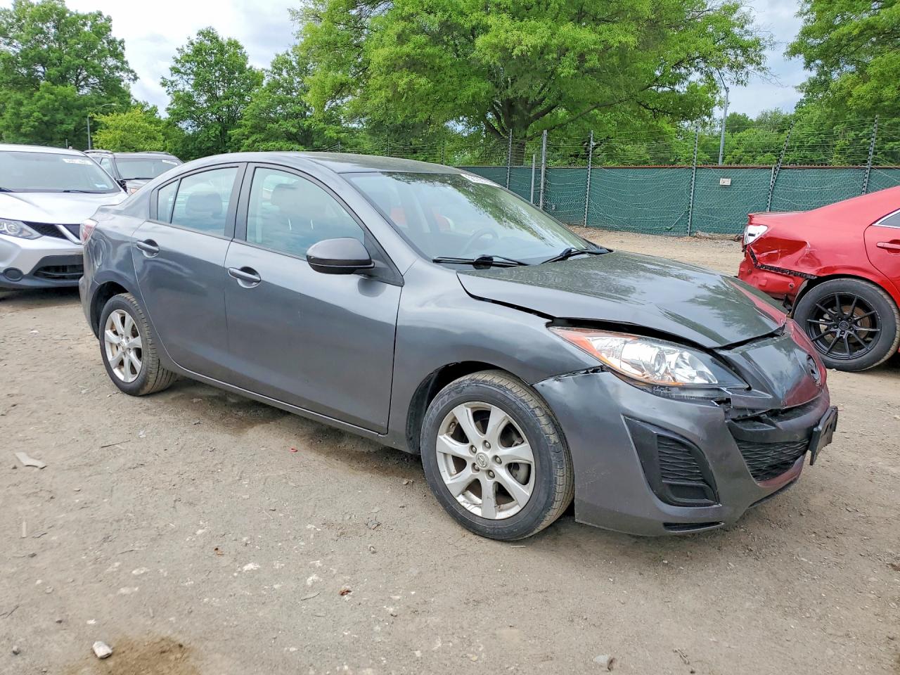 2010 Mazda 3 I Gray vin: JM1BL1SF8A1343481