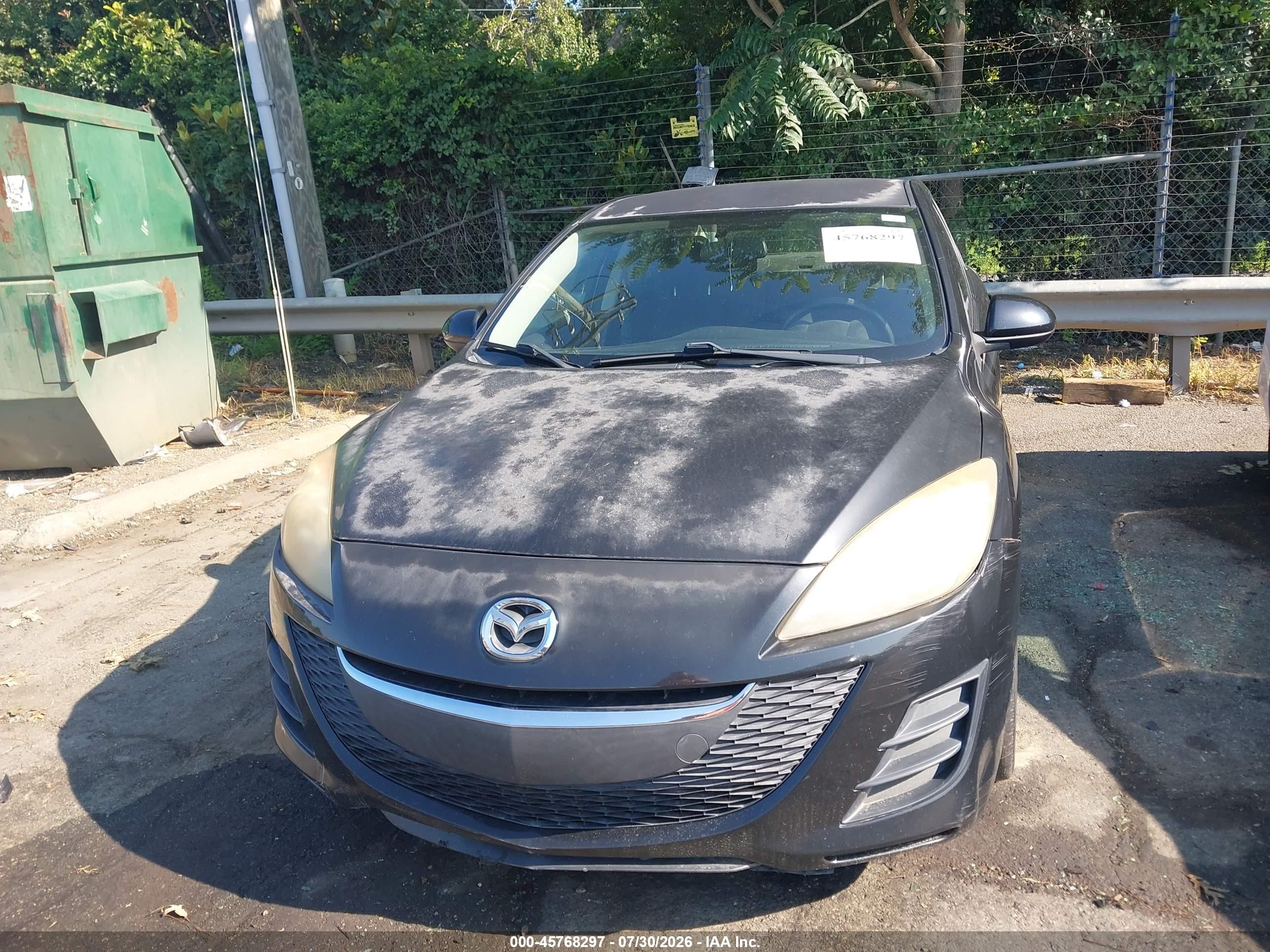 2010 Mazda Mazda3 I Sport Black vin: JM1BL1SF9A1180808