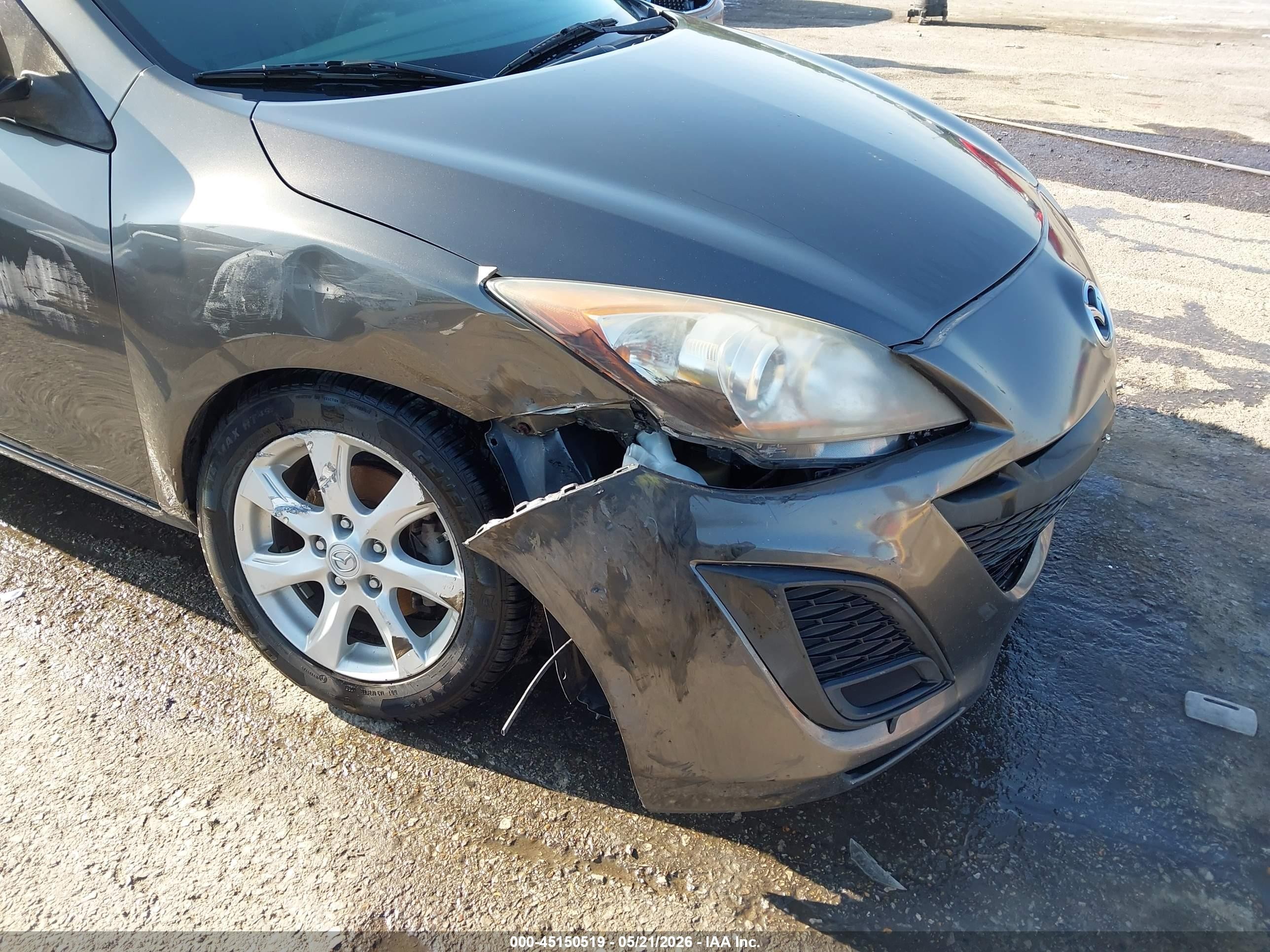 2010 Mazda Mazda3 I Touring Серый vin: JM1BL1SF9A1253949