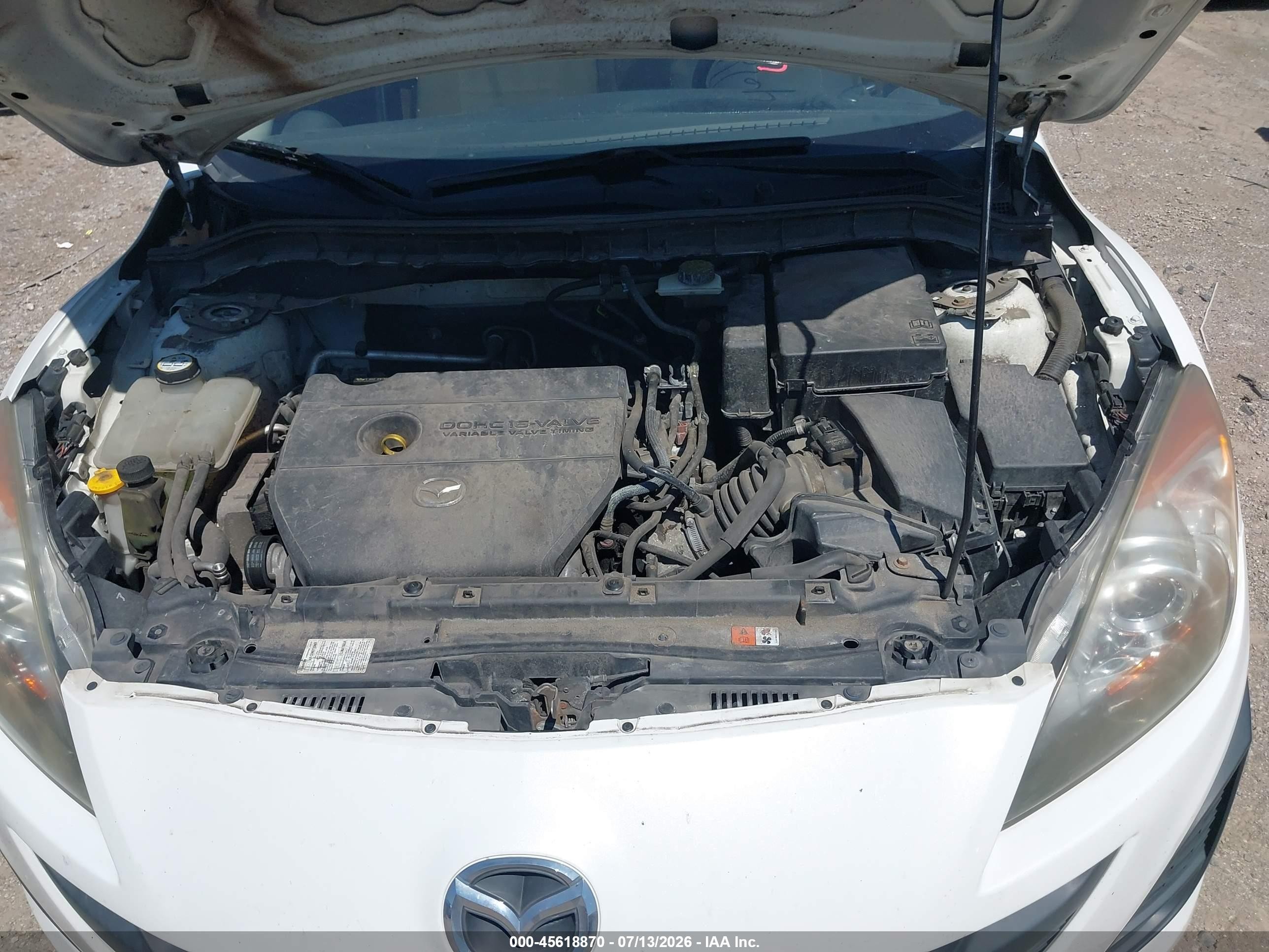 2010 Mazda Mazda3 I Touring White vin: JM1BL1SF9A1298258