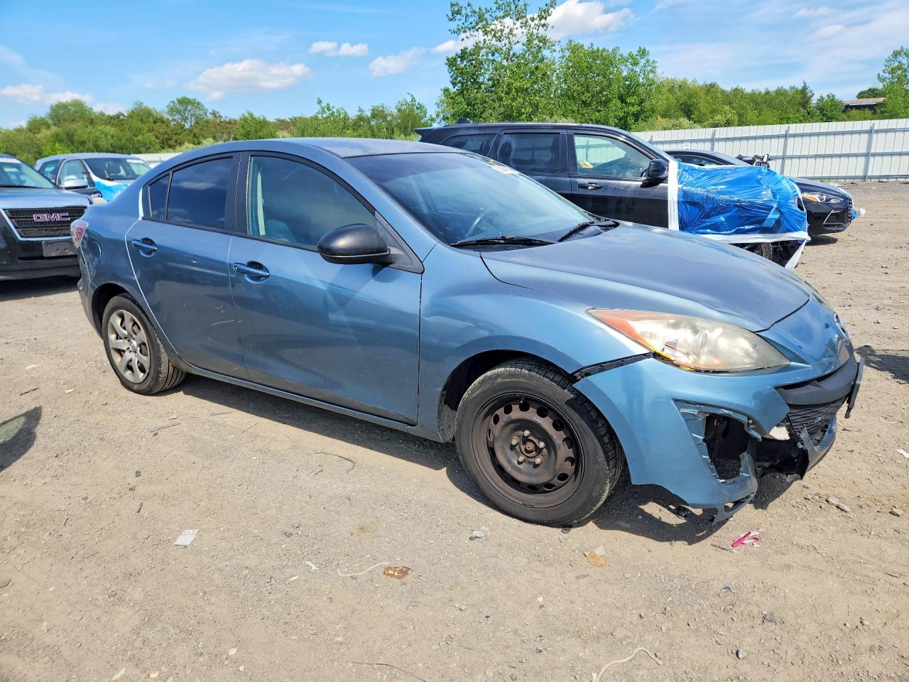 2010 Mazda 3 I Blue vin: JM1BL1SF9A1318993
