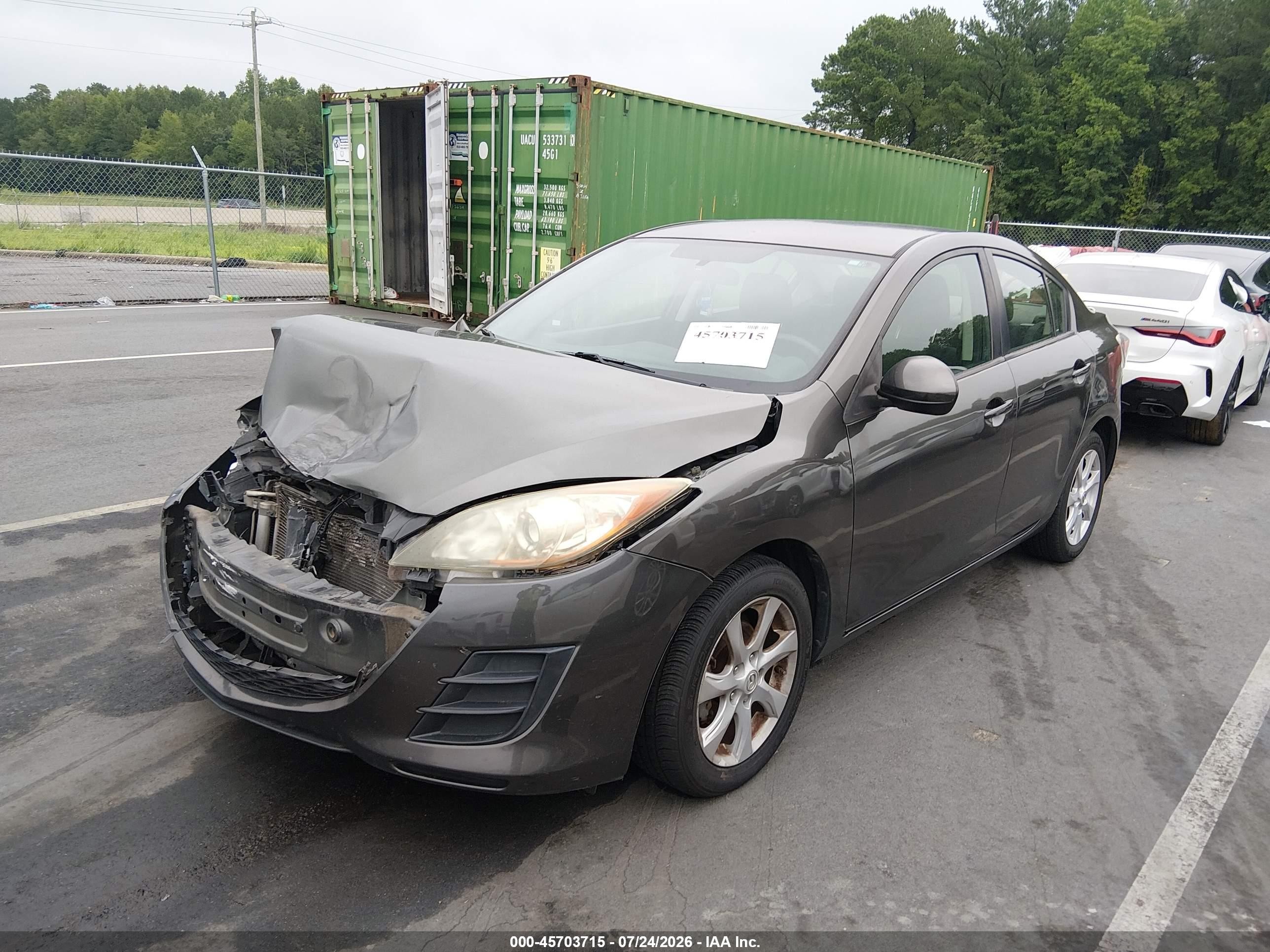 2010 Mazda Mazda3 I Touring Gray vin: JM1BL1SFXA1182874