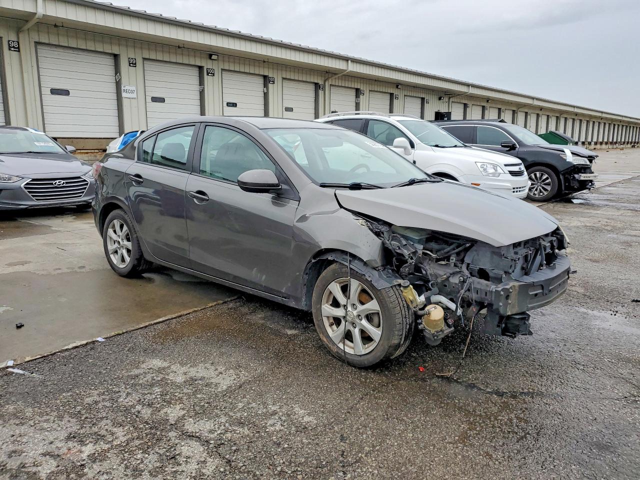2010 Mazda 3 I Gray vin: JM1BL1SFXA1211340