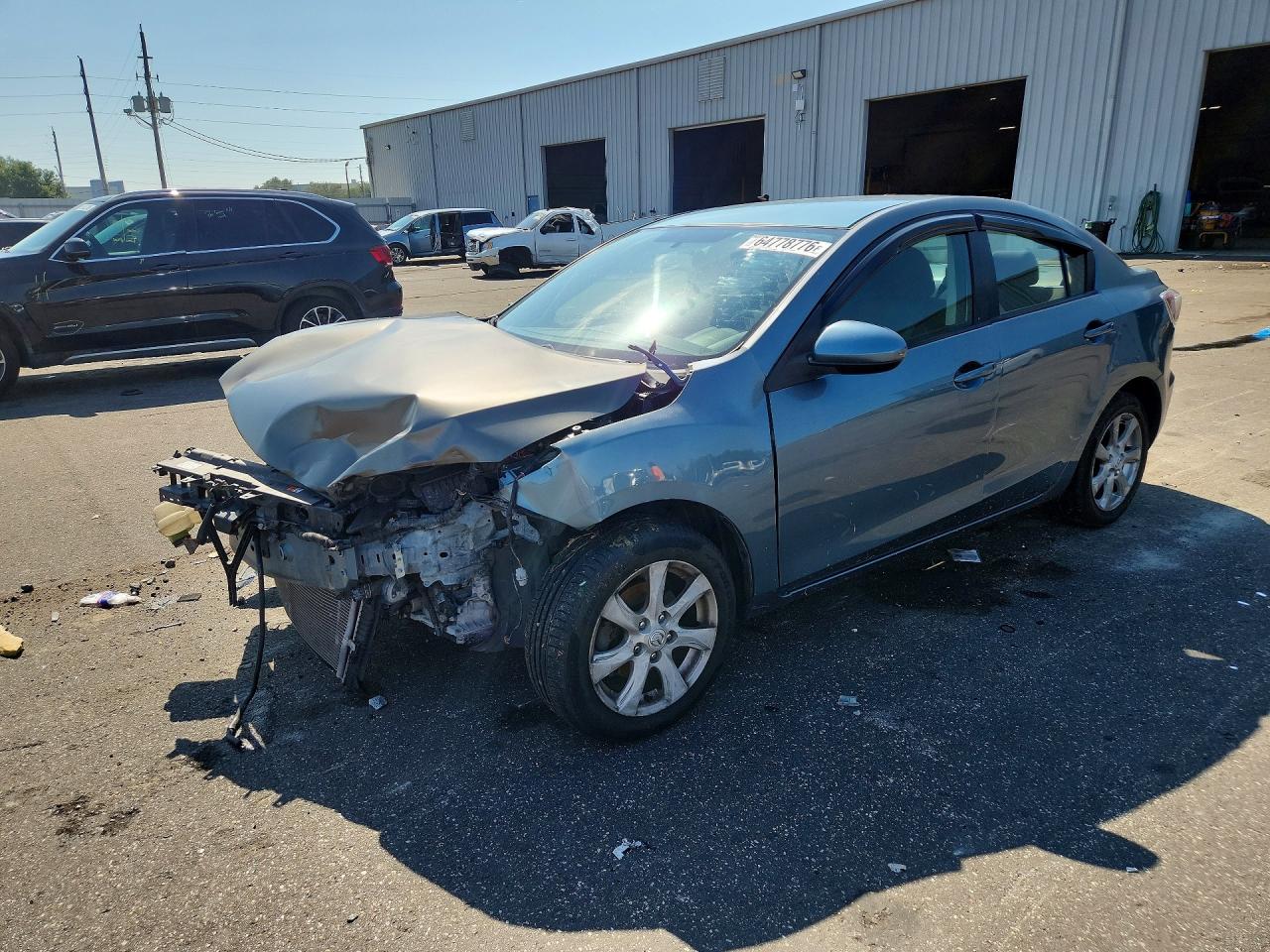 2010 Mazda 3 I Blue vin: JM1BL1SFXA1231006