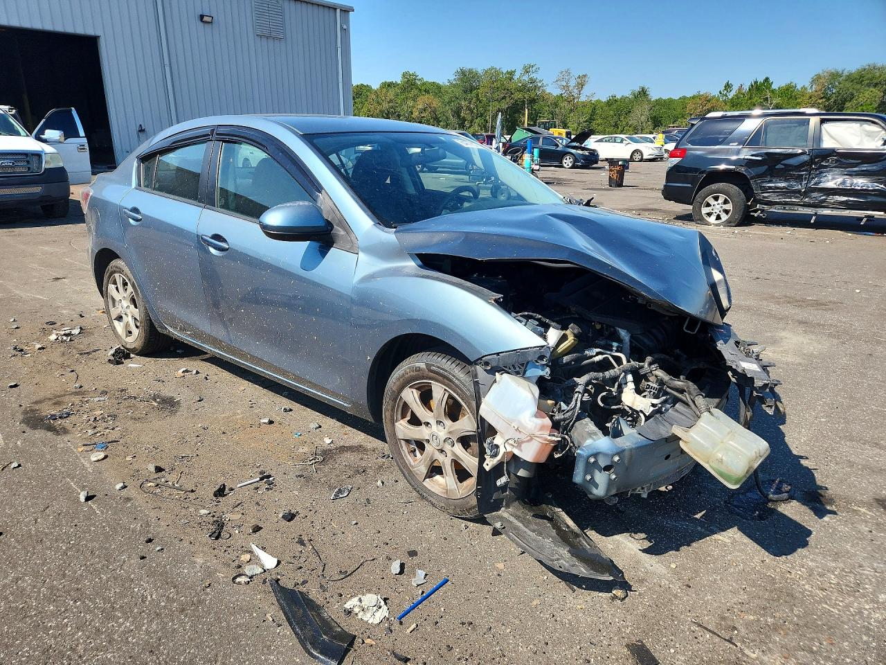 2010 Mazda 3 I Blue vin: JM1BL1SFXA1231006