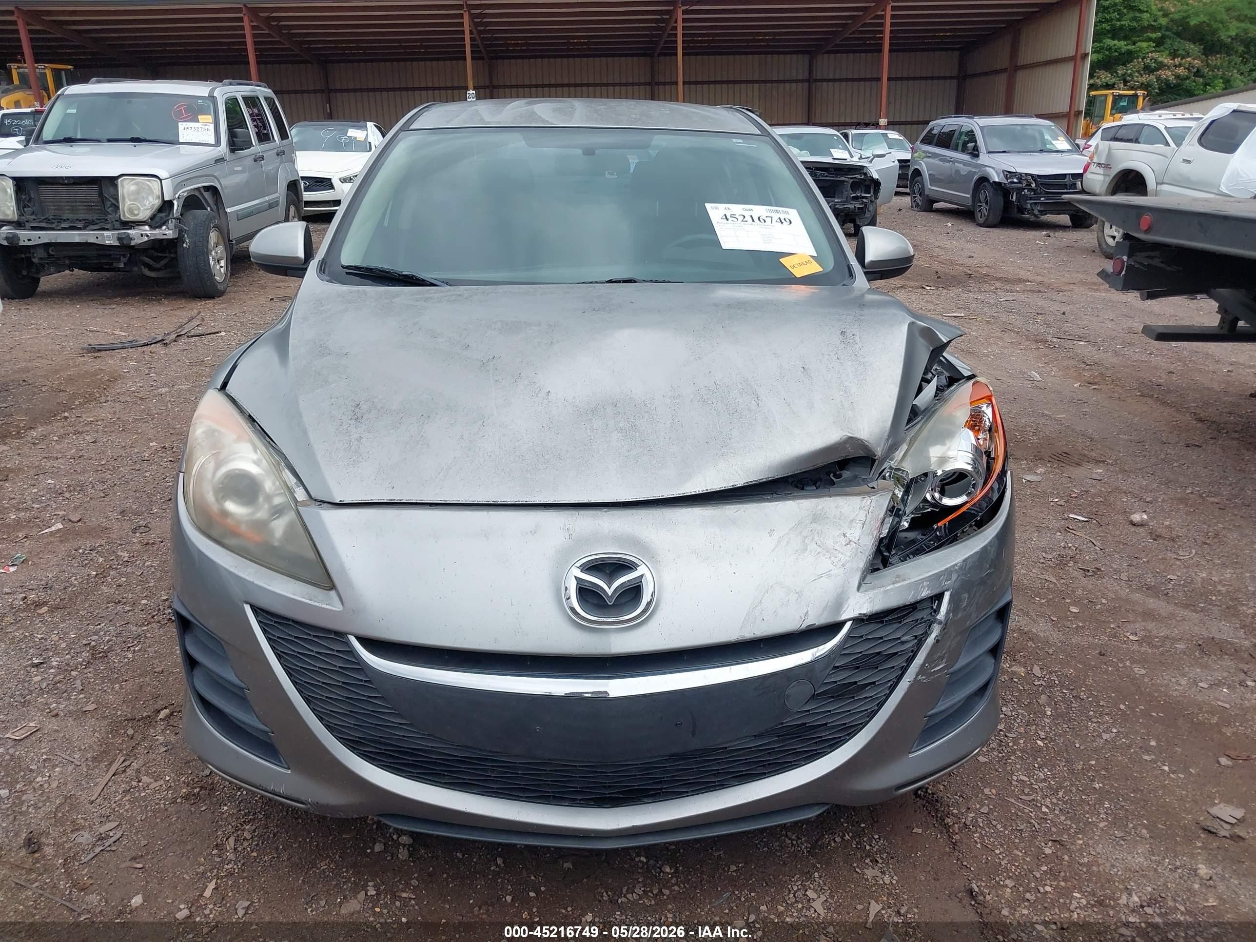 2010 Mazda Mazda3 I Sport Gray vin: JM1BL1SFXA1232205